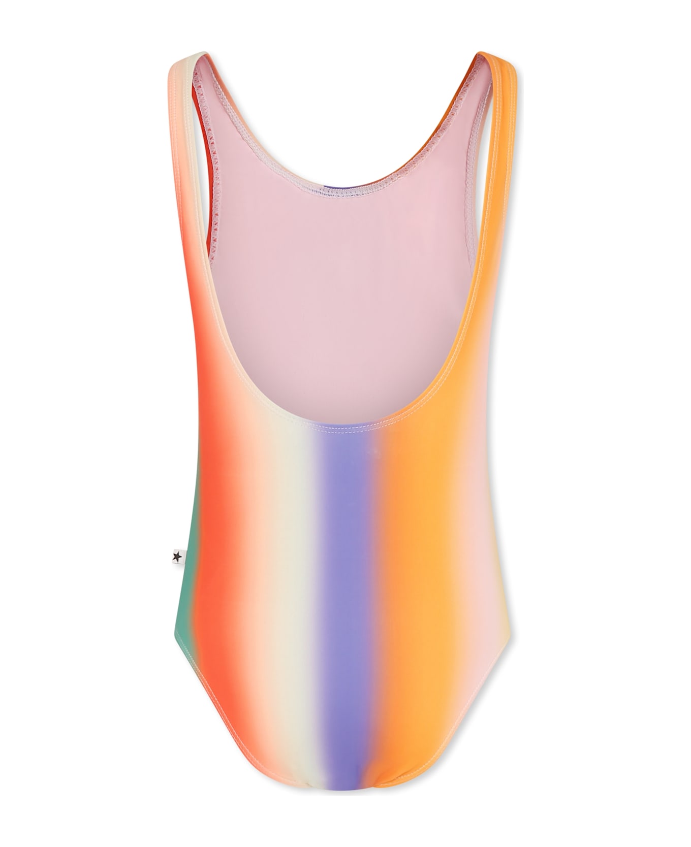 Molo Multicolor Swimsuit For Girl With Smiley - Multicolor