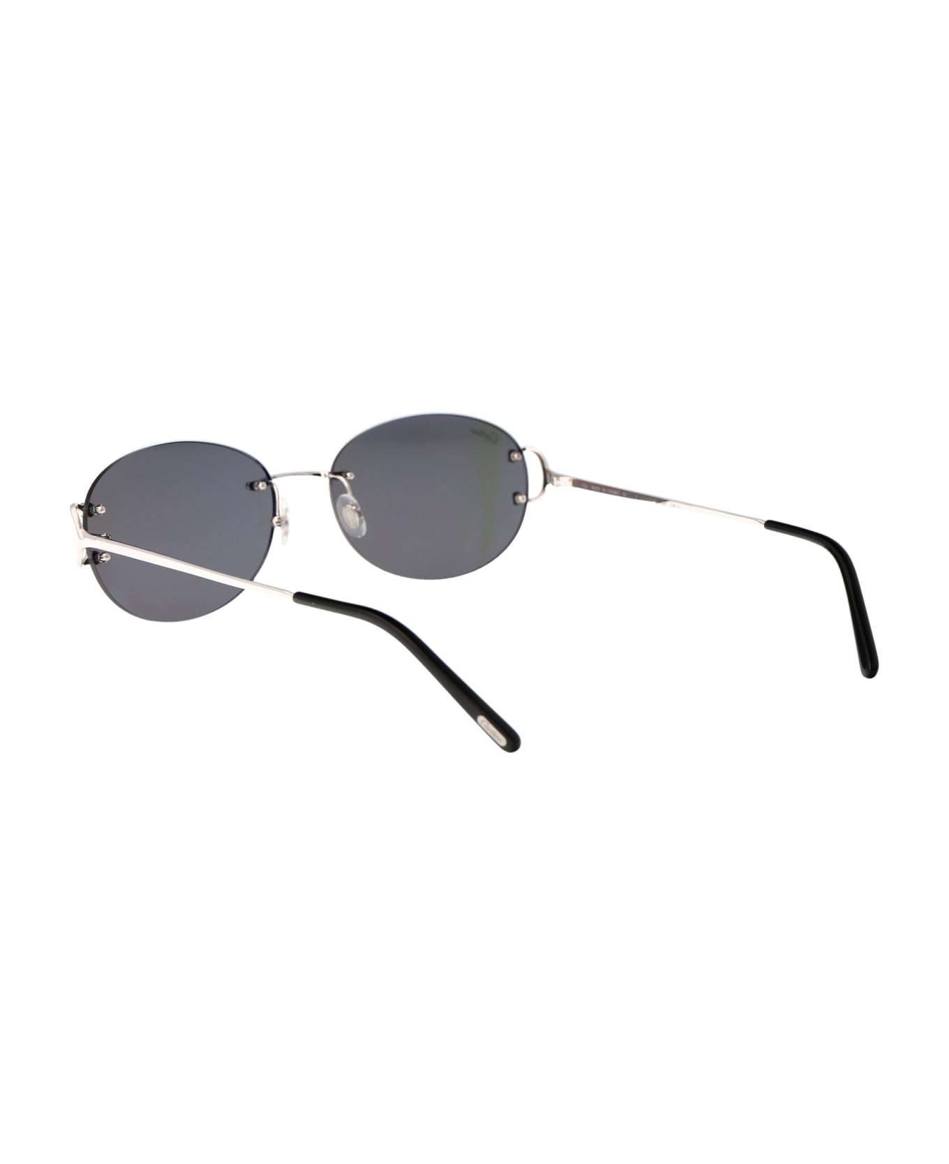 Cartier Eyewear Ct0029rs Sunglasses - 001 SILVER SILVER GREY