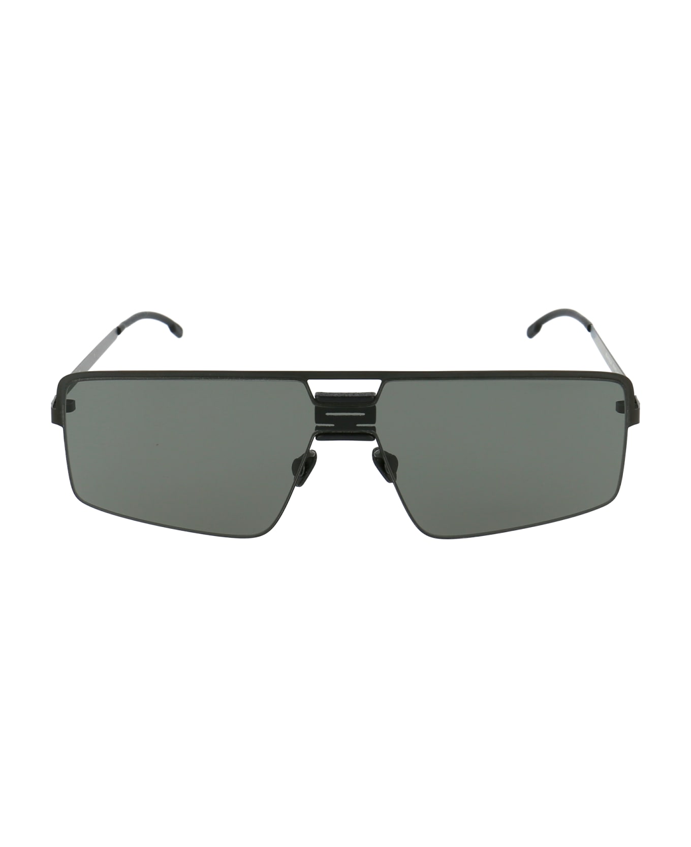 Mykita Soy Sunglasses - 243 MH1 Black/Pitch Black Darkgrey Solid Shiel