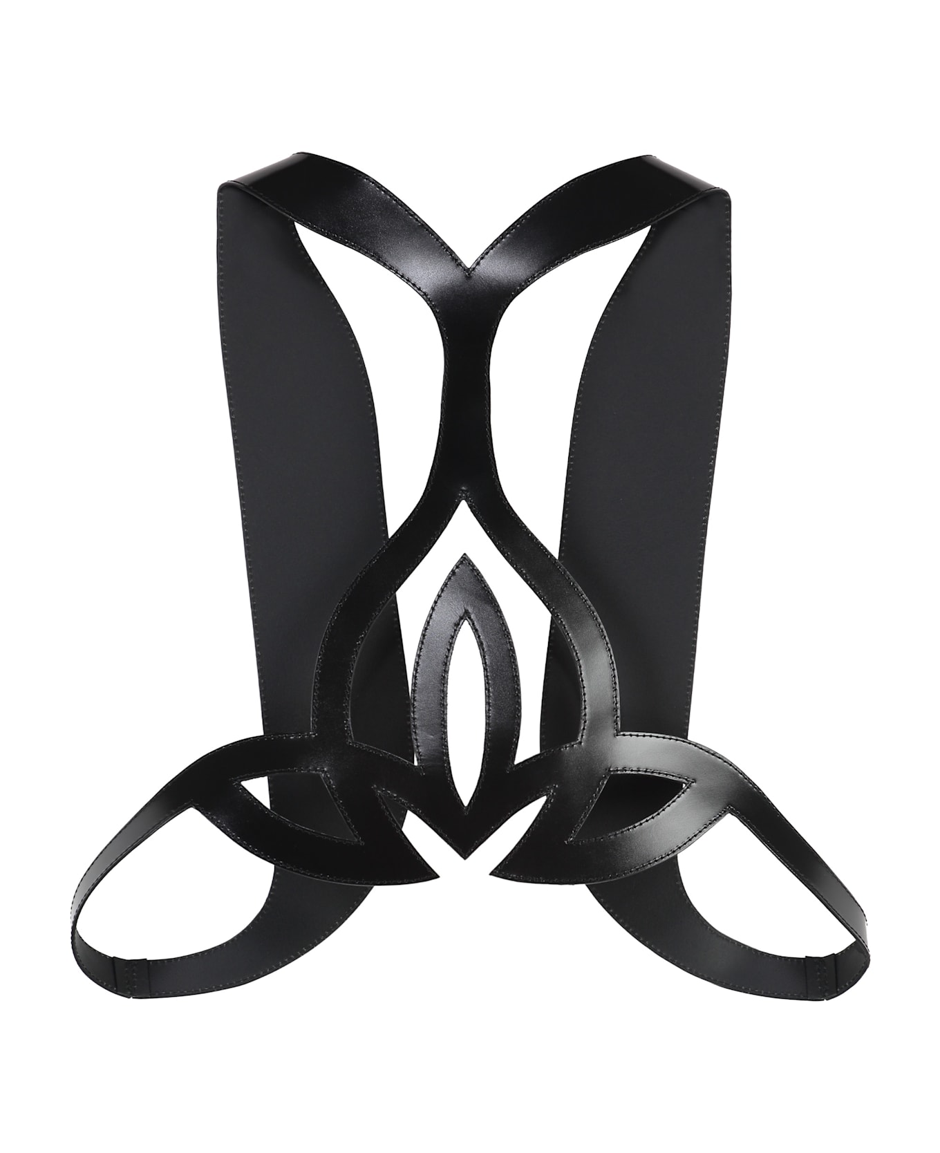 Alexander McQueen Leather Vest - black