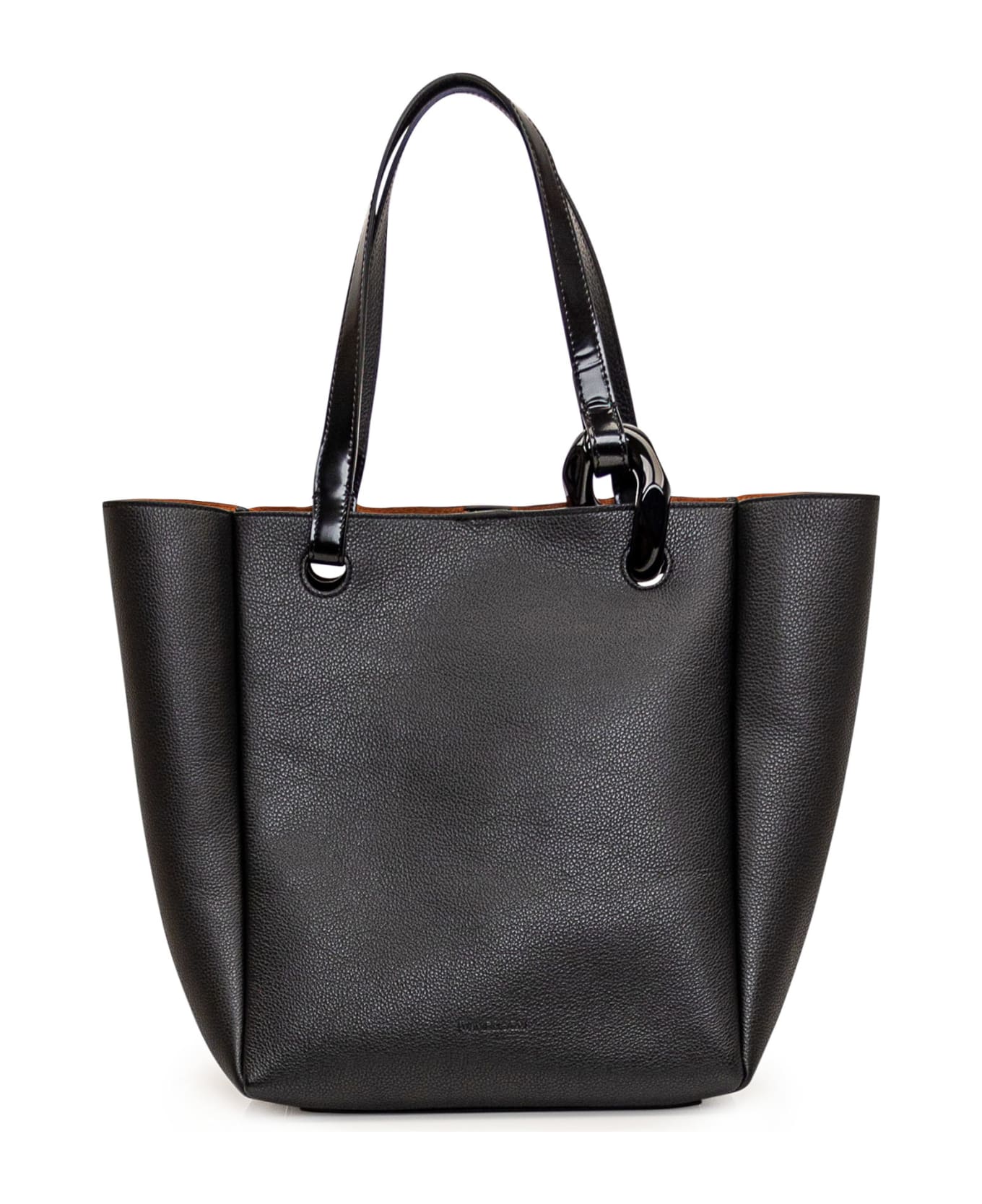 J.W. Anderson Black Leather Jwa Corner Shopping Bag - Black