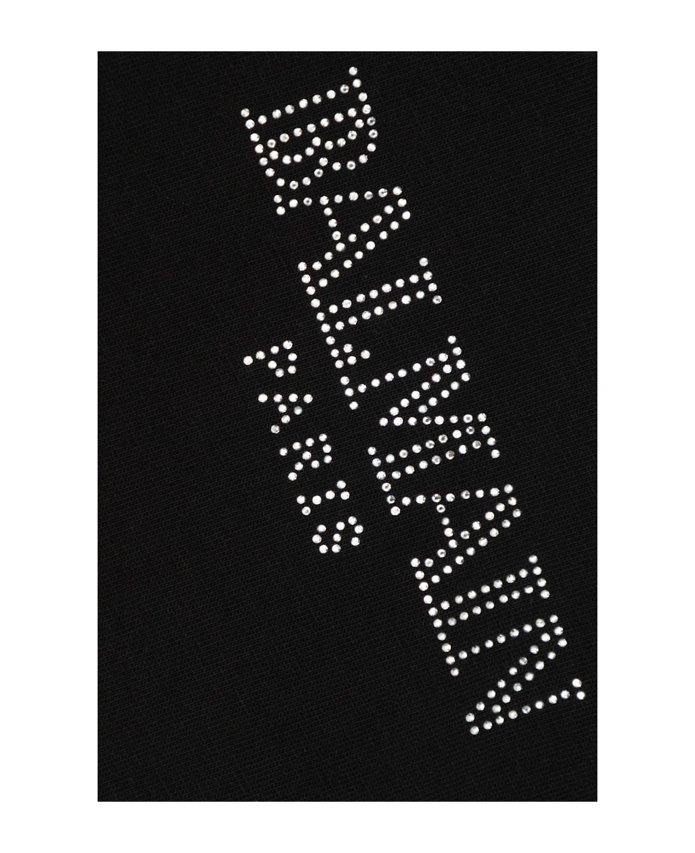 Balmain Logo-embellished Crewneck T-shirt - Black