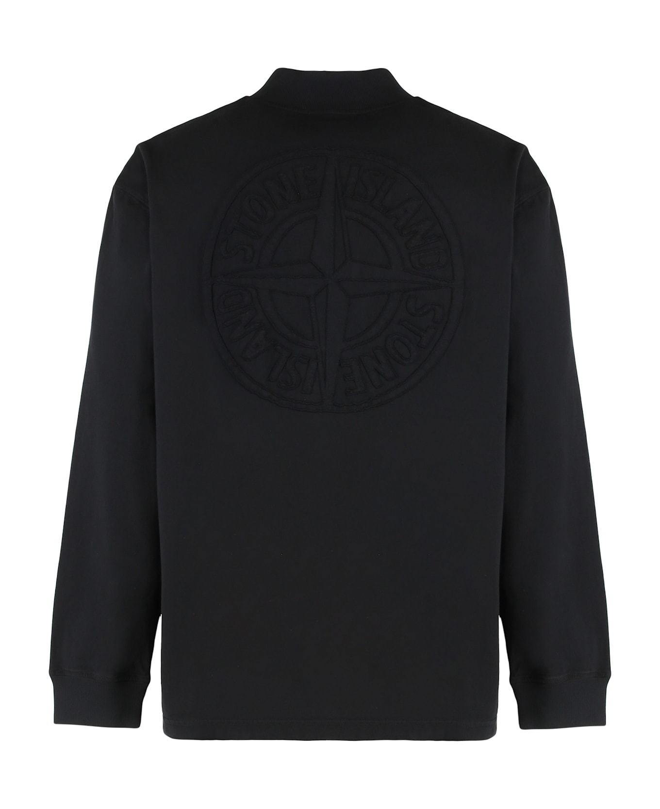 Stone Island Oversized T-shirt In Cotton Jersey - black