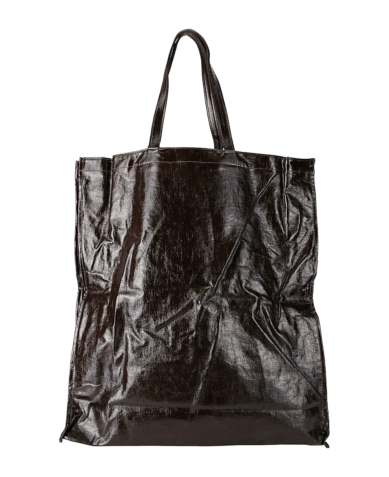 Uma Wang Big Shopper Bag Canvas - DARK BROWN