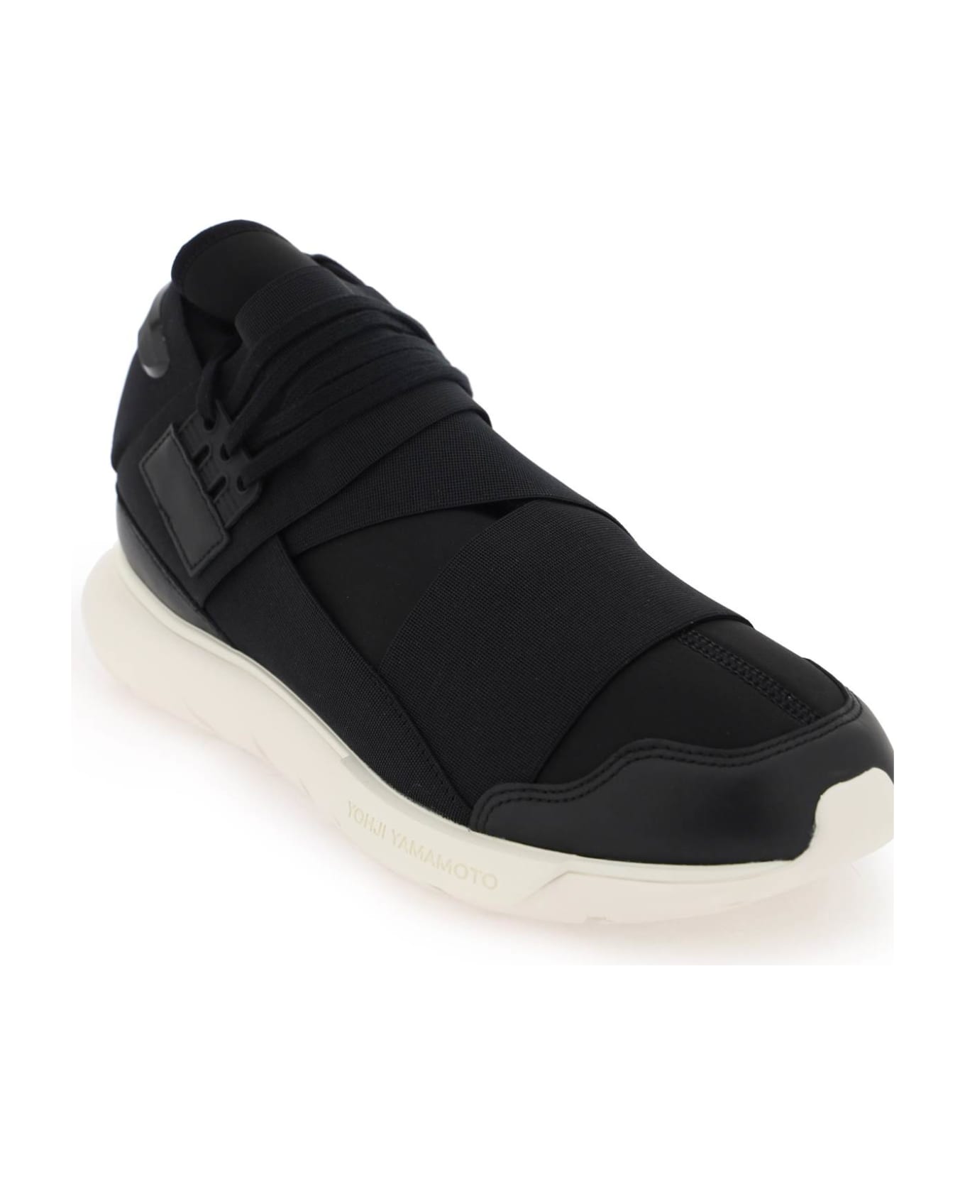 Y-3 Low Qasa Sneakers - BLACKBLACKOWHITE