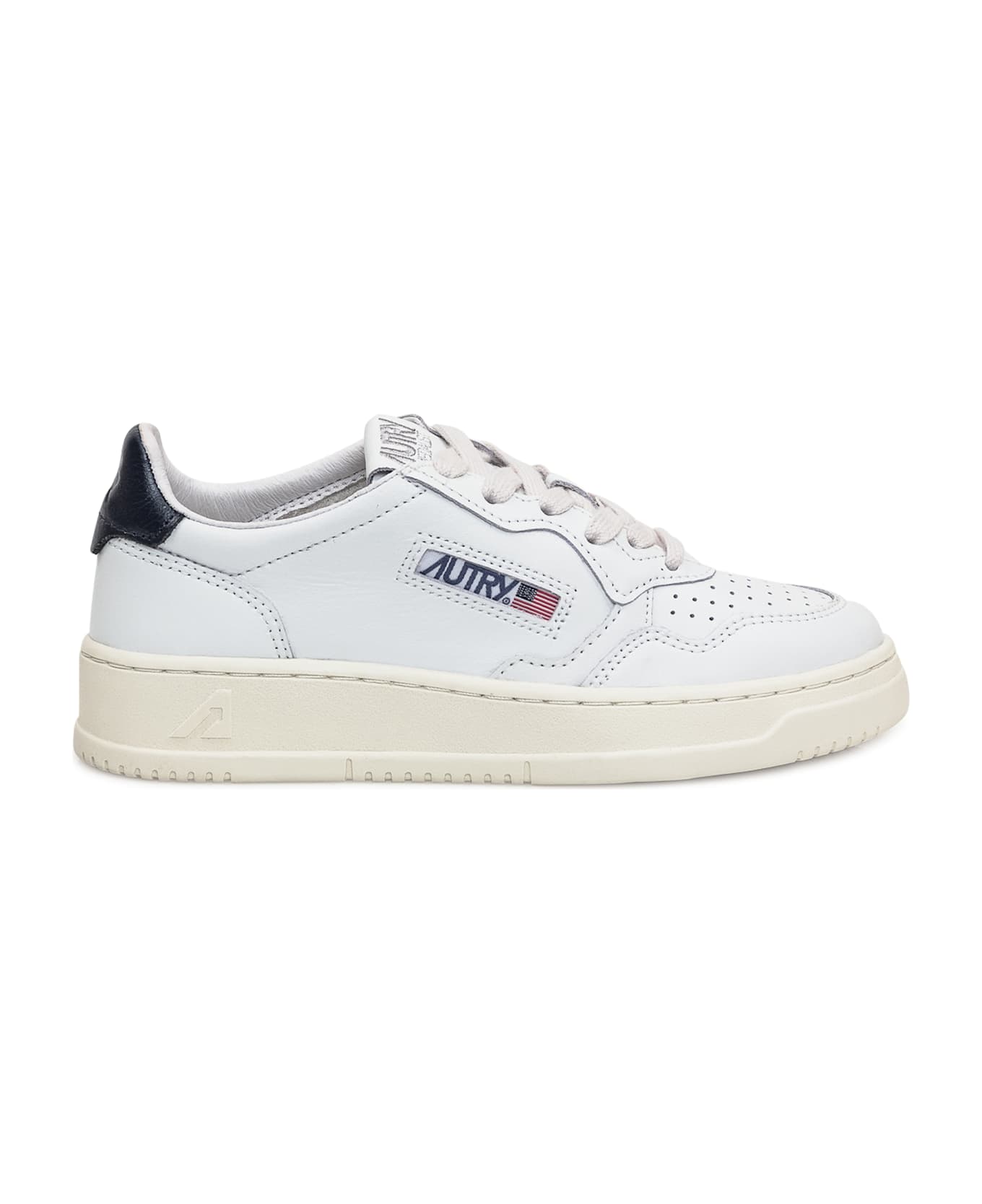 Autry Medalist Low Sneaker - WHT/SP BLUE