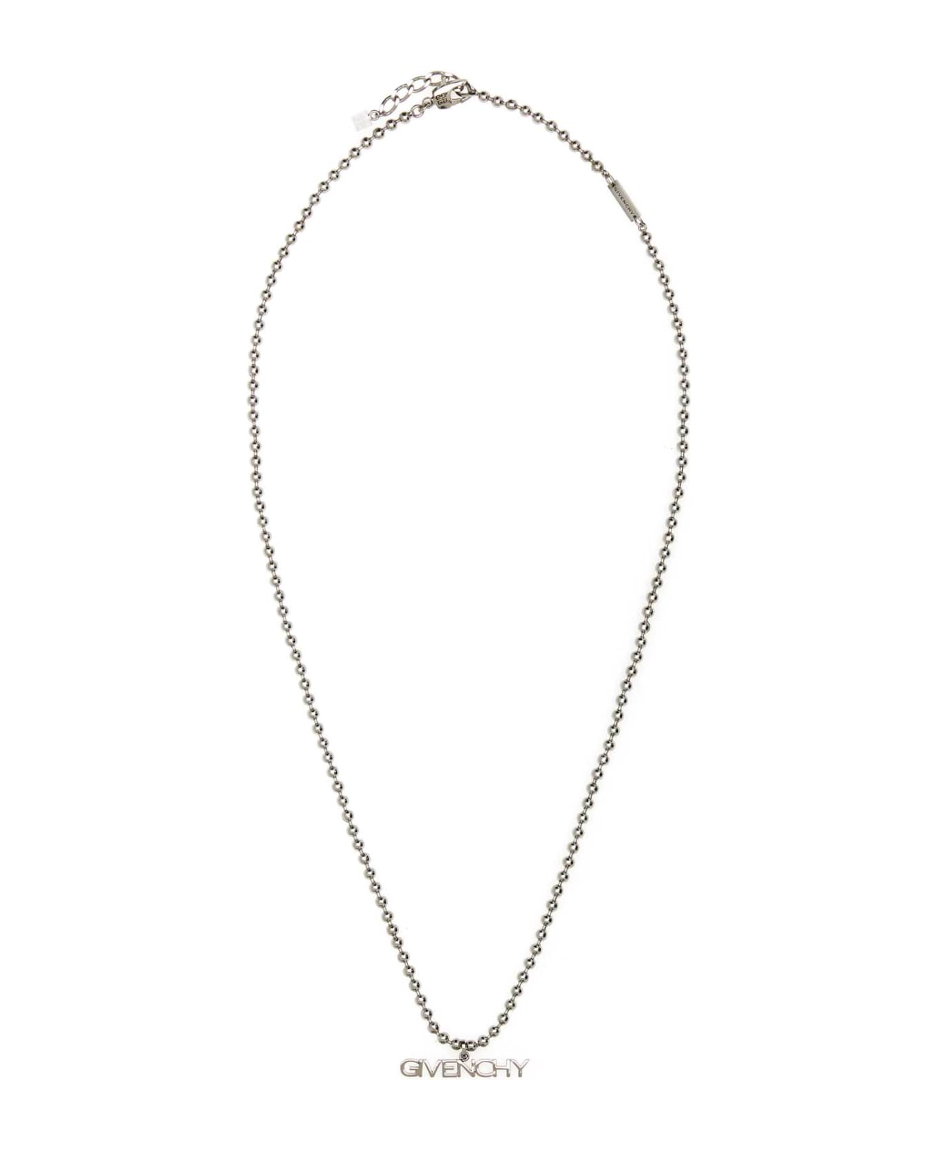 Givenchy Silver Metal Necklace - SILVERY