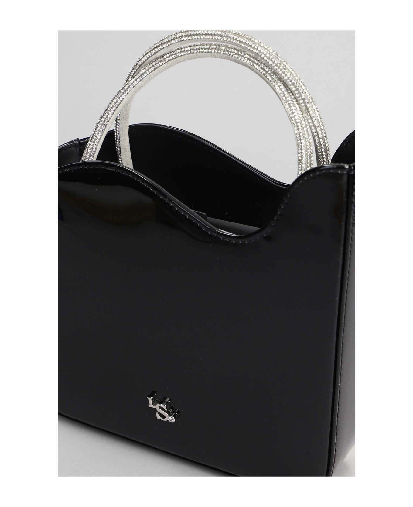 Le Silla Ivy Shoulder Bag In Black Patent Leather - black