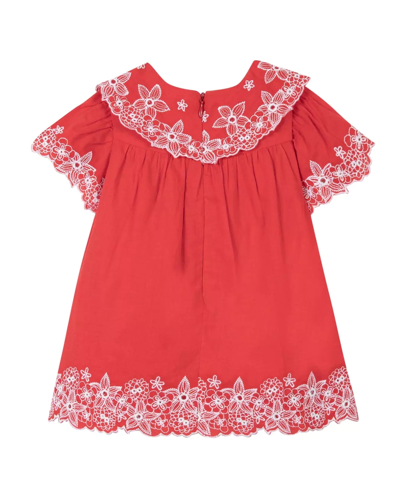 Tartine et Chocolat Dress With Embroidery - Red