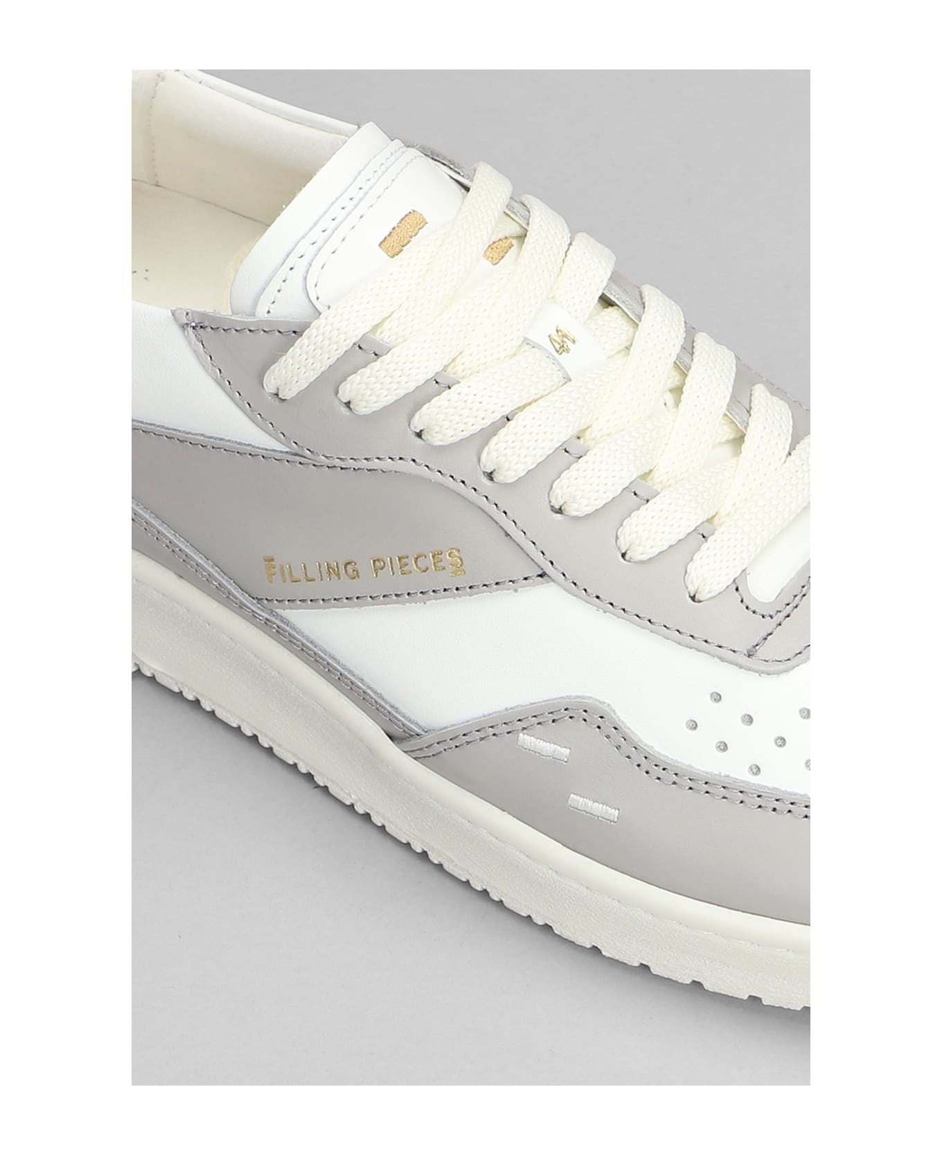 Filling Pieces Ace Spin Sneakers In Grey Leather - Grey スニーカー