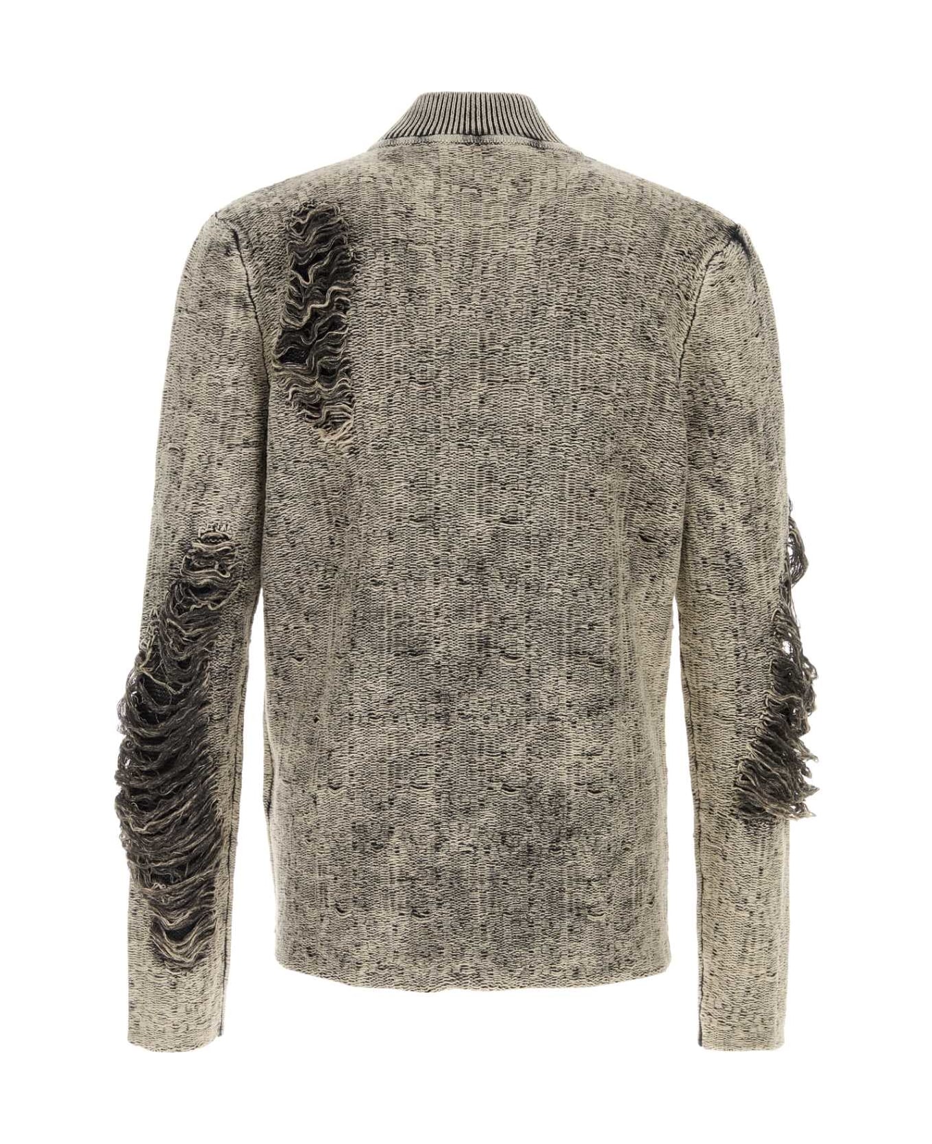 Diesel Grey Cotton Sweater - 9EC