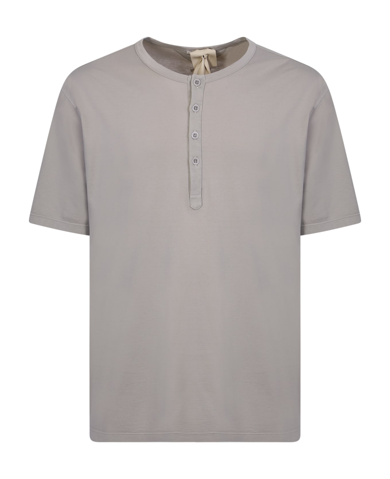 Ten C Light Grey Serafino T-shirt - Grey