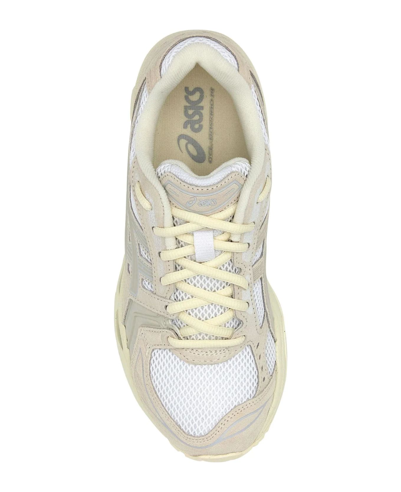 Asics Two-tone Mesh And Suede Gel-kayano 14 Sneakers - WHITE