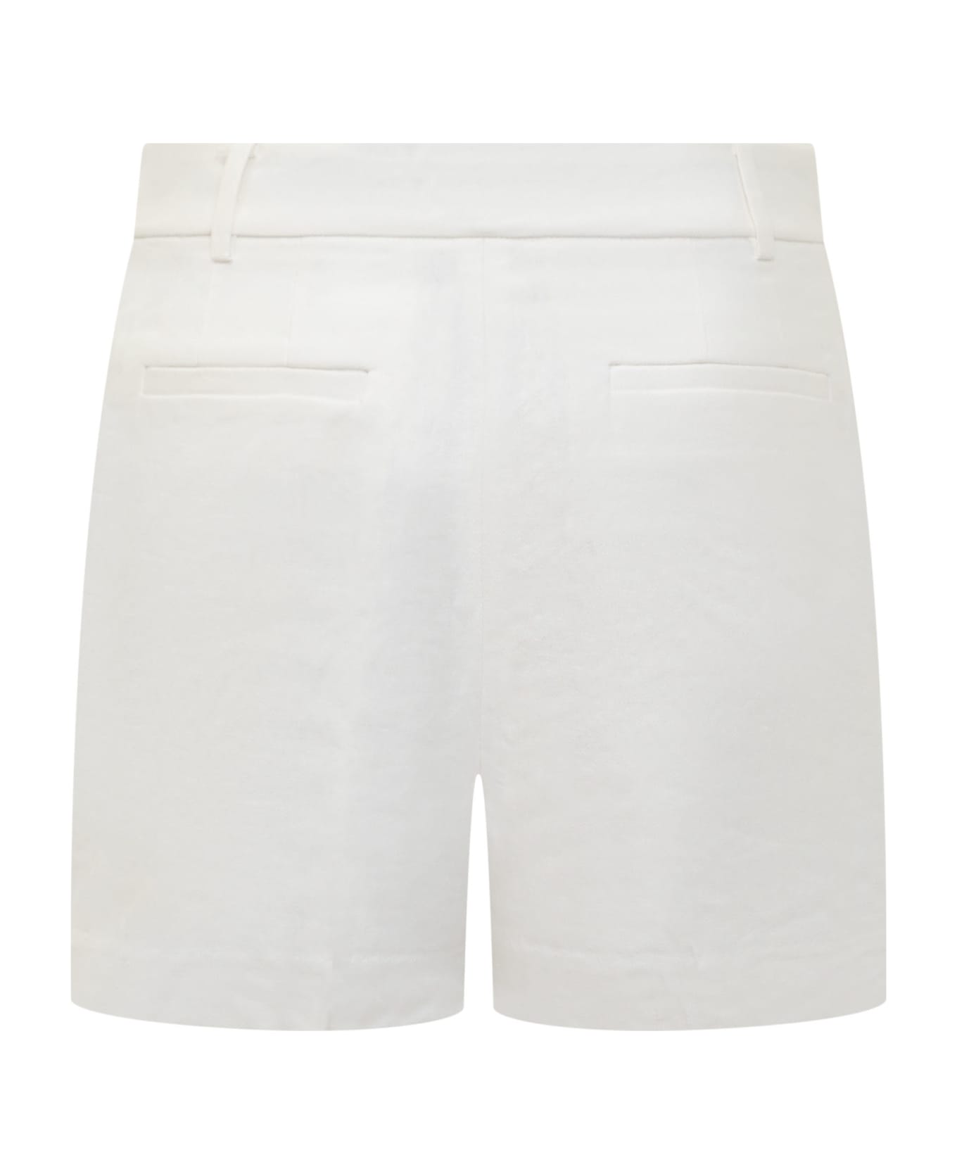Michael Kors Linen And Viscose Shorts - White