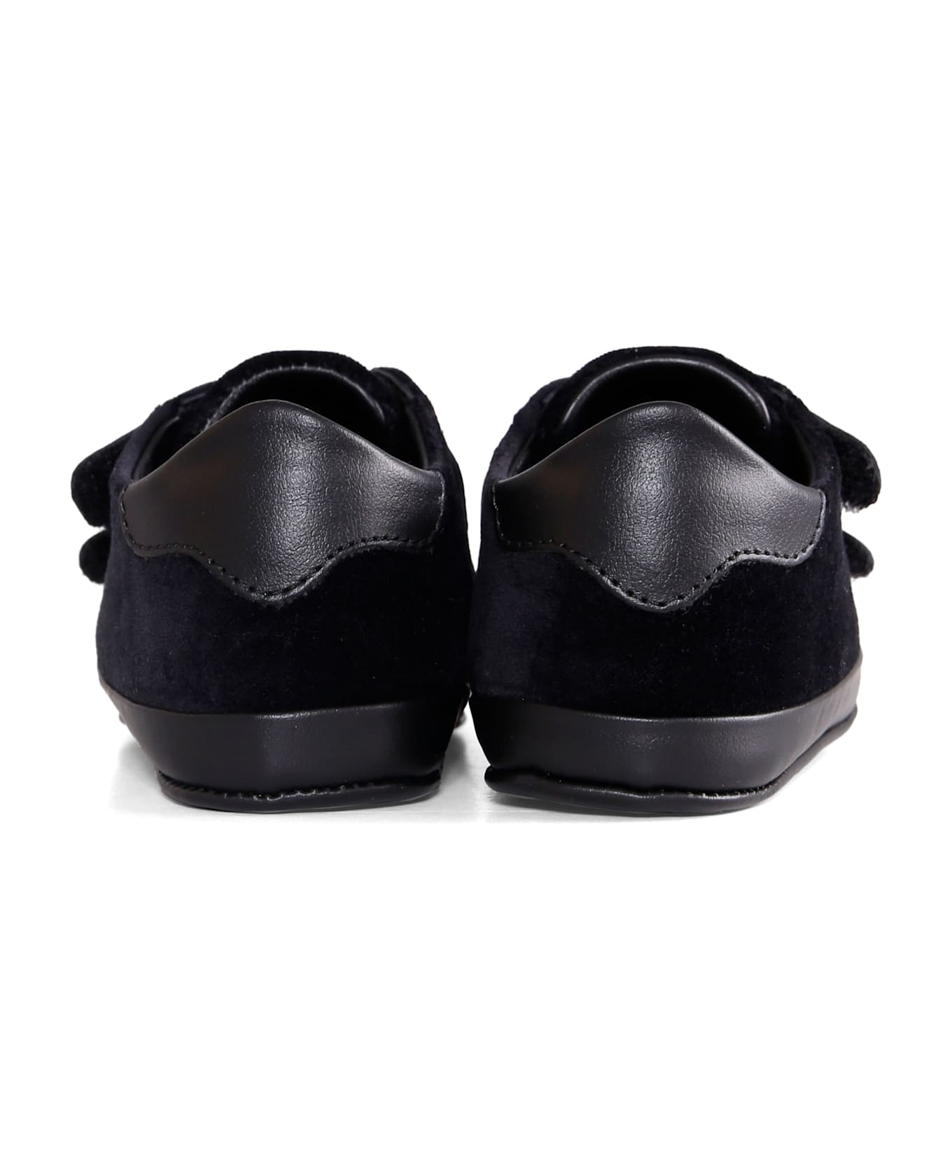 Balmain Black Sneakers For Babykids Wirth Logo - Black