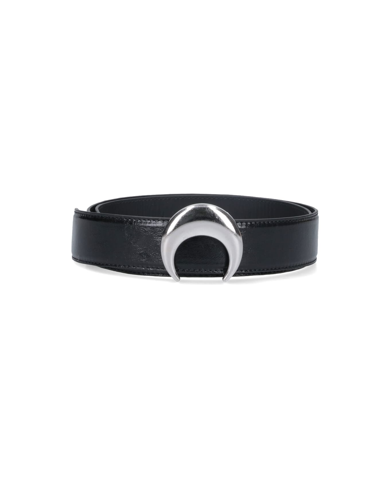 Marine Serre 'moon' Logo Belt - Black  