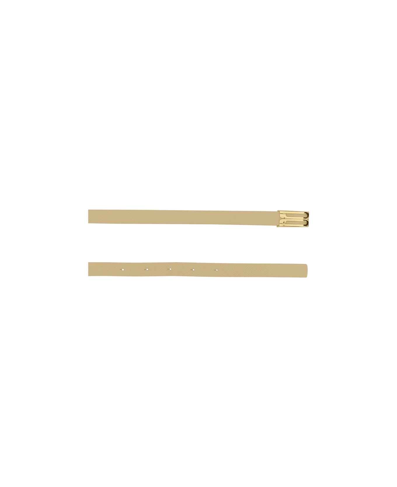Victoria Beckham Leather Belt - IVORY