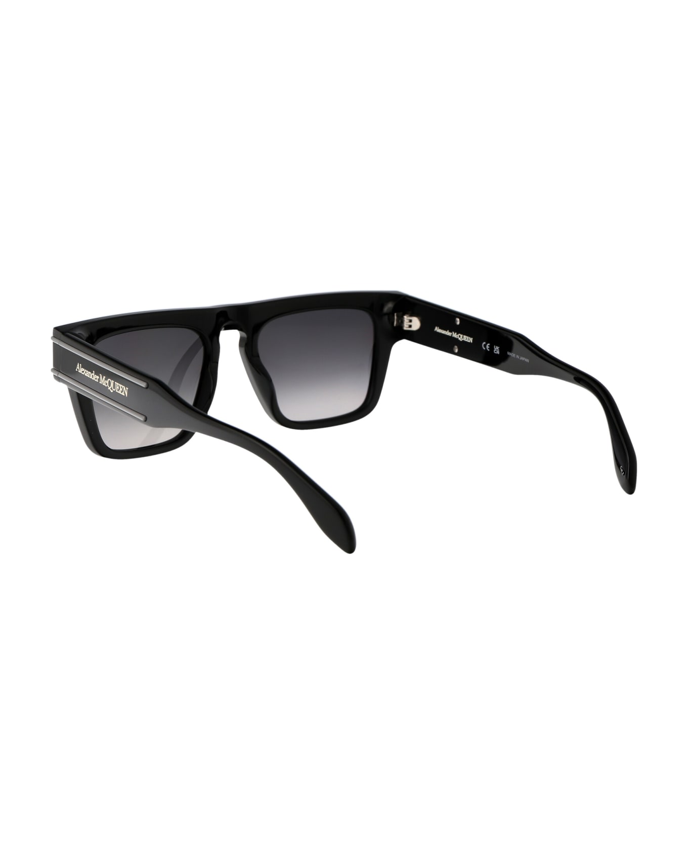 Alexander McQueen Eyewear Am0397s Sunglasses - 001 BLACK BLACK GREY サングラス
