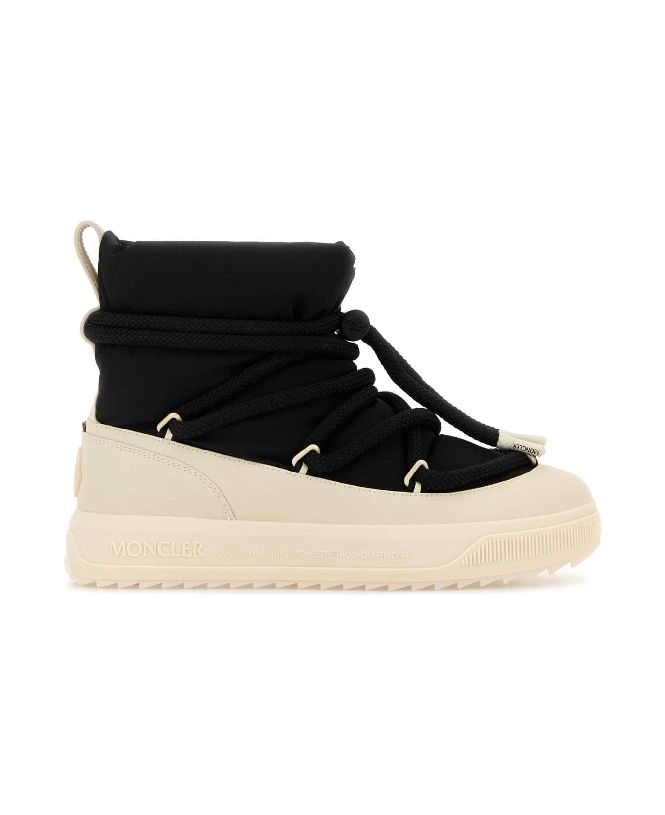 Moncler Two-tone Canvas Altive Ankle Boots - 999