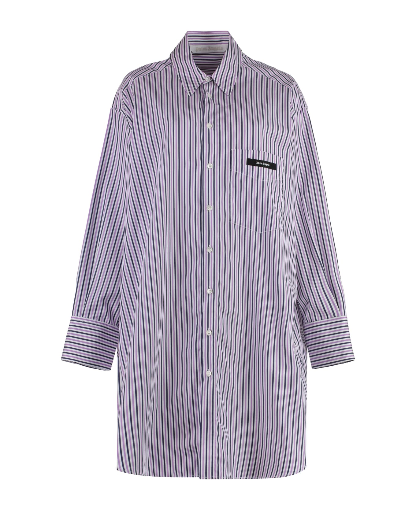 Palm Angels Cotton Shirtdress - White