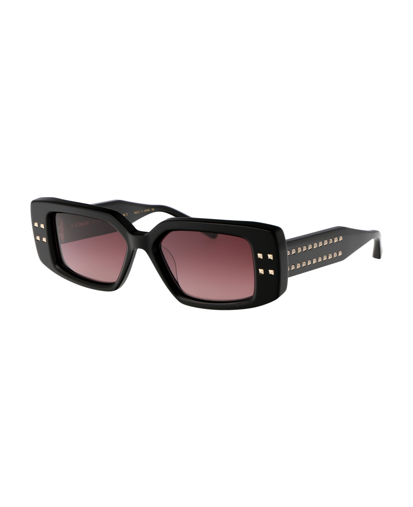 Valentino Eyewear V - Cinque Sunglasses - 108A BLK - GLD