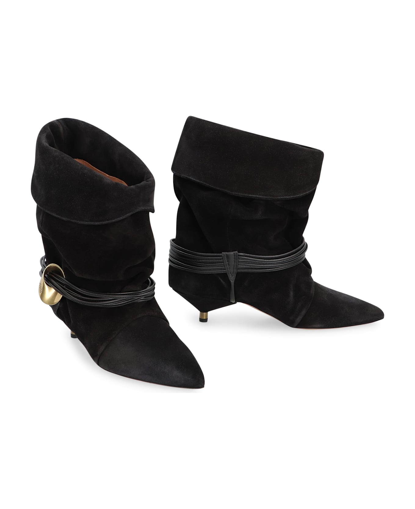 Isabel Marant Edrika Suede Ankle Boots - black