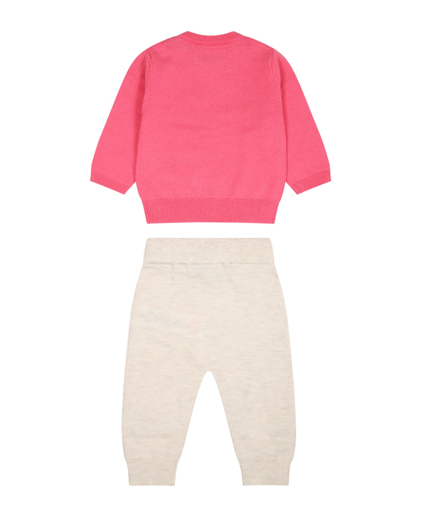 Zadig & Voltaire Neon Coral And Melange Beige Set For Baby - Multicolor ボトムス