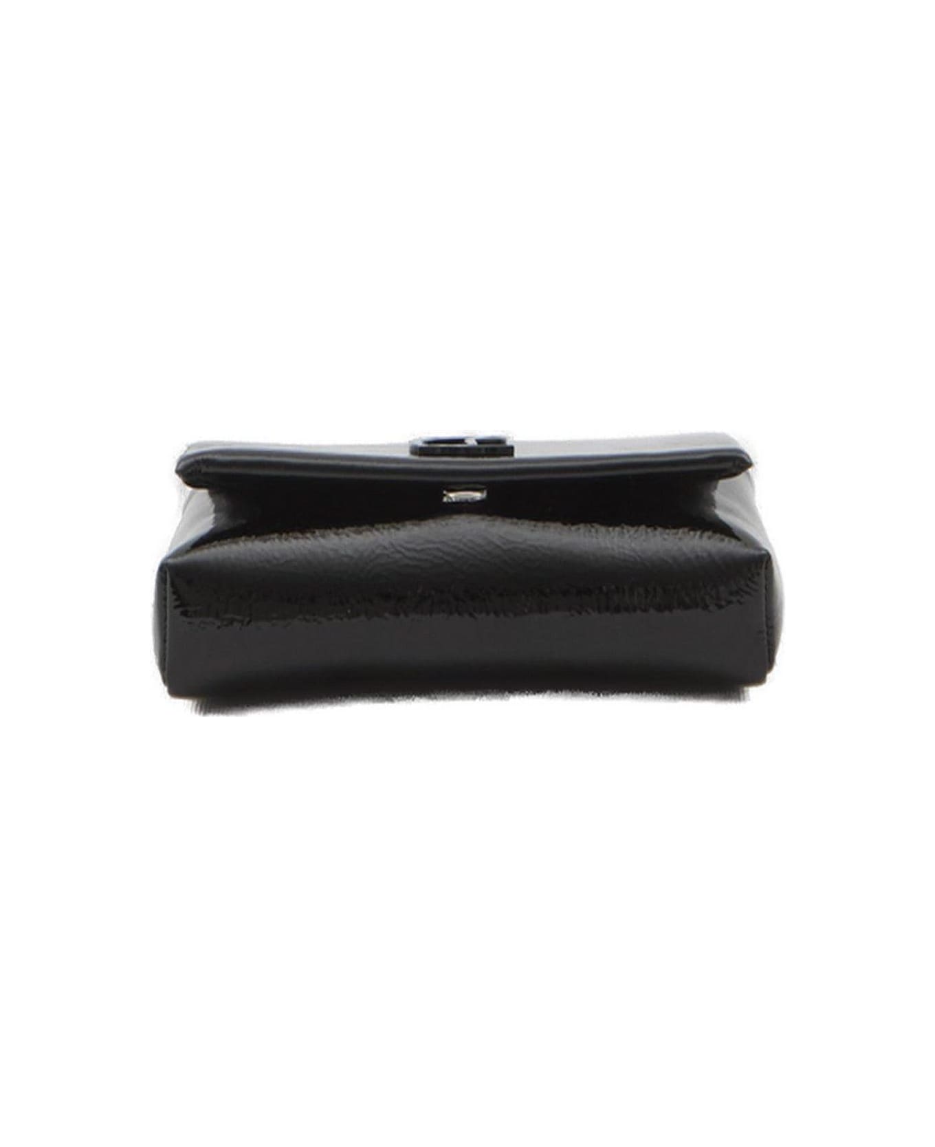 Christian Louboutin Loubi54 Foldover Top Crossbody Bag - Black