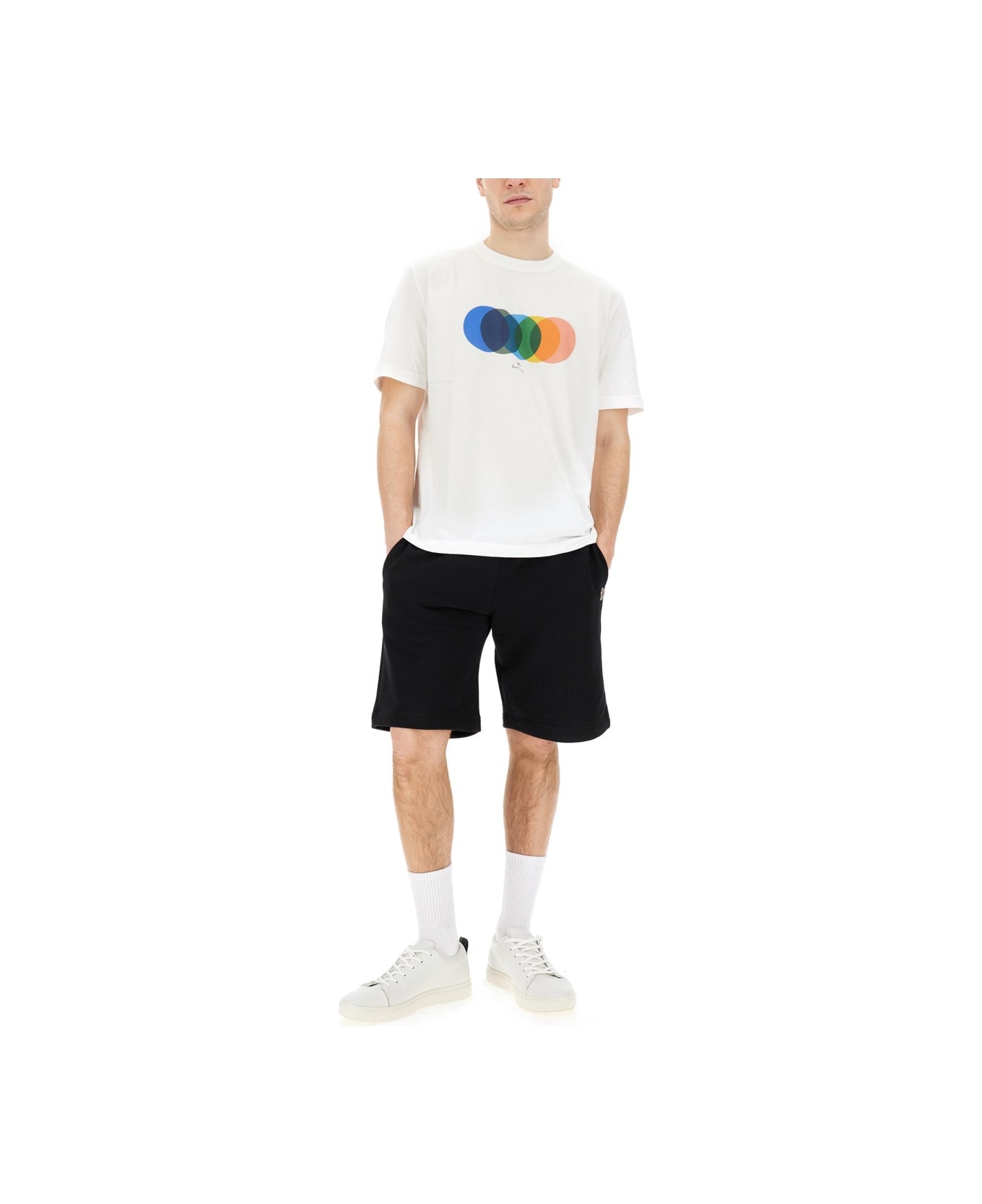 PS by Paul Smith "circles" T-shirt - WHITE