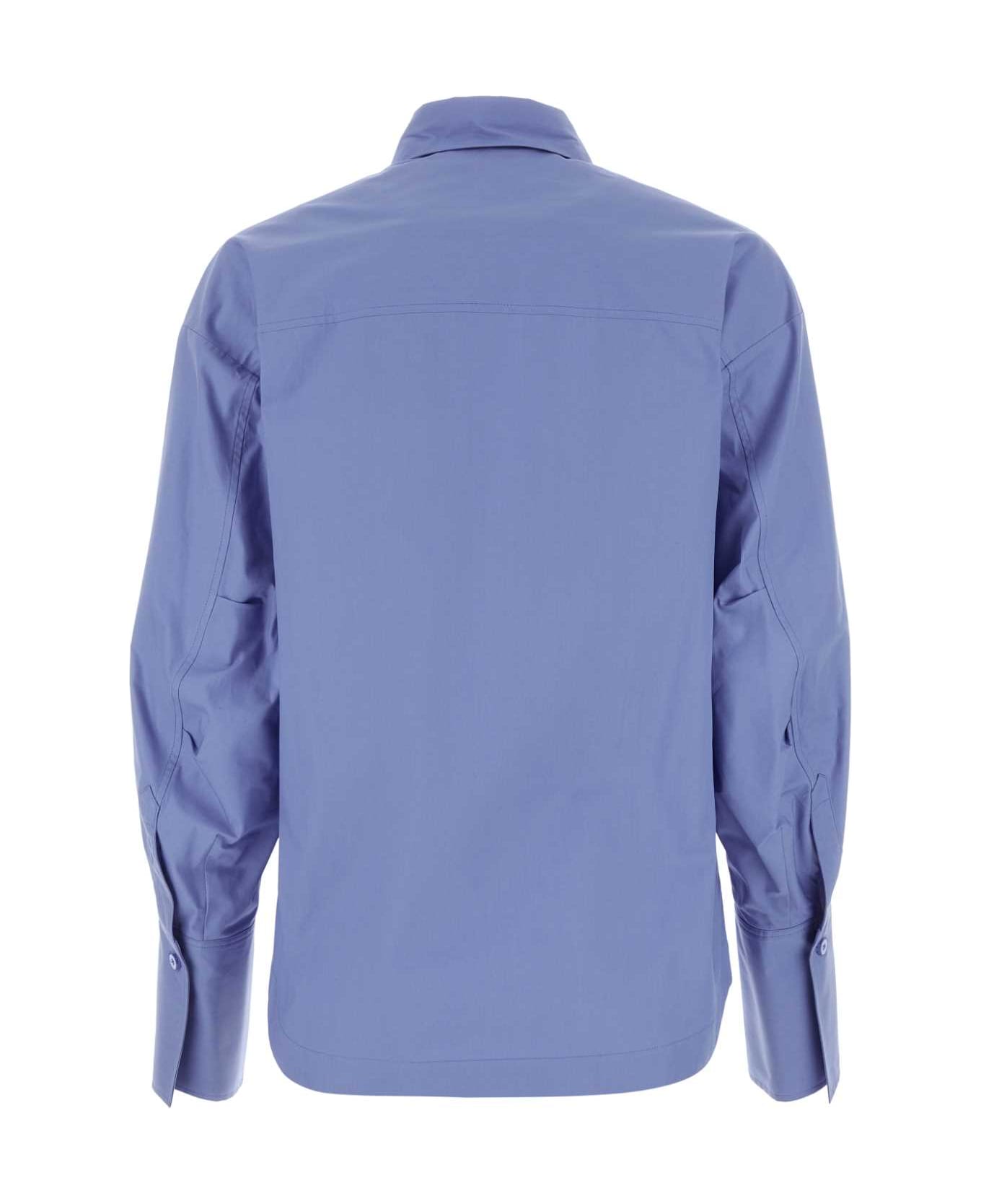 The Attico Cerulean Blue Poplin Eliza Shirt - 597 シャツ