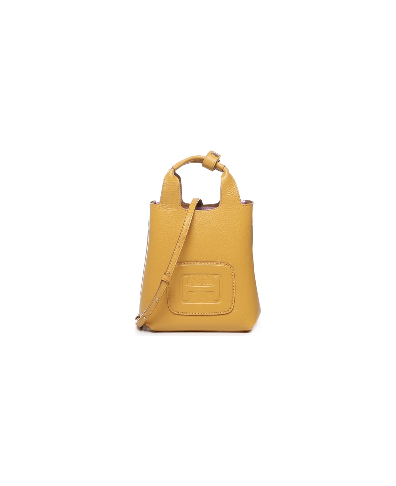 Hogan H-bag Logo Embossed Shopping Bag - Yellow