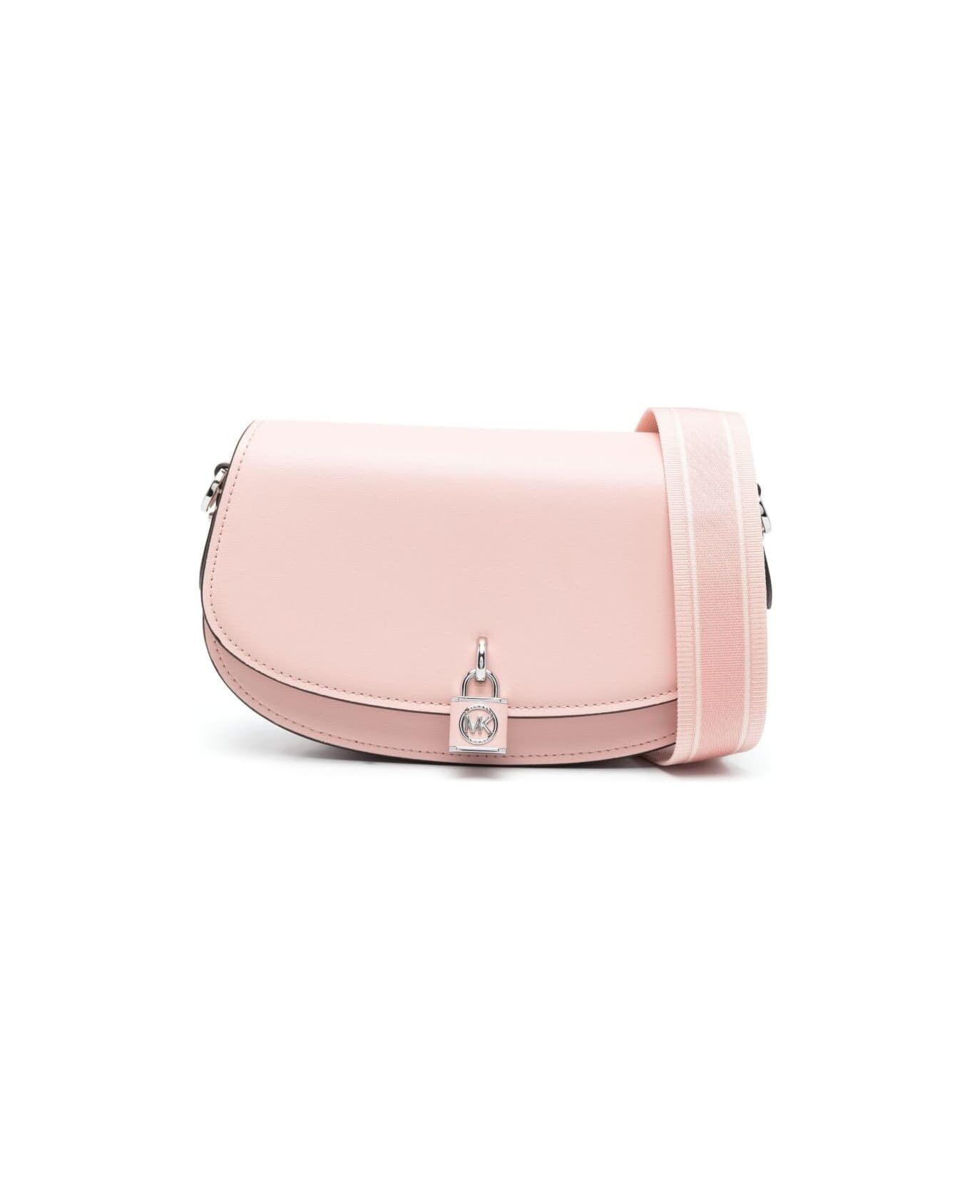MICHAEL Michael Kors Pink Mila Crossbody Bag In Leather Woman - Pink