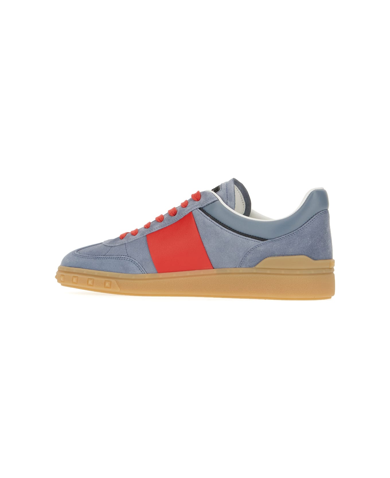 Valentino Garavani Multicolor Split Leather Upvillage Sneakers - Grigio
