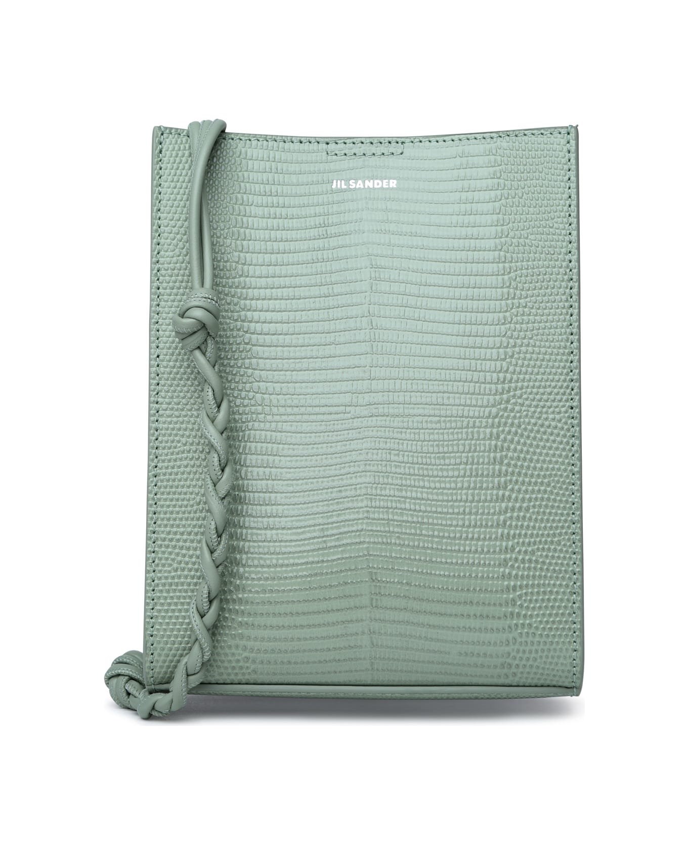 Jil Sander 'tangle' Small Pastel Green Calf Leather Crossbody Bag - Green