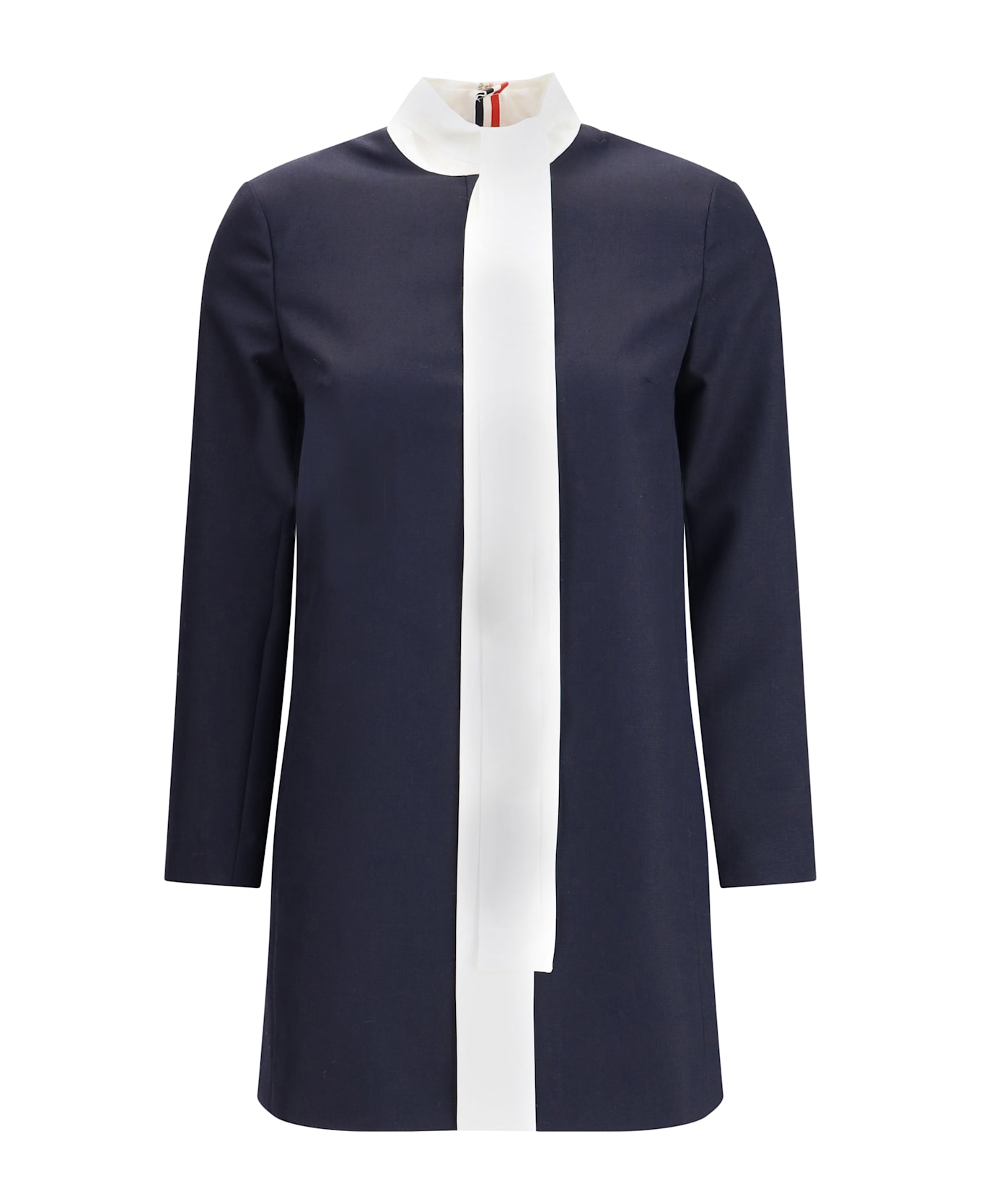 Thom Browne High Wool Suiting Shift Dress