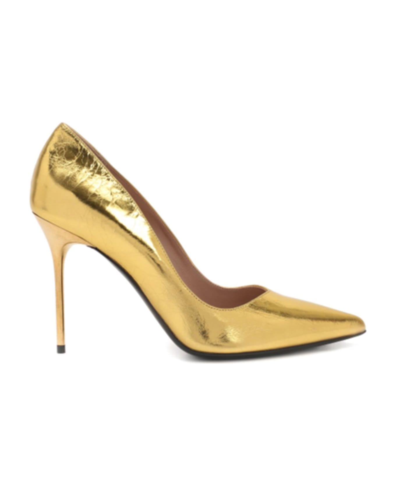 Balmain Leather Pumps - Gold