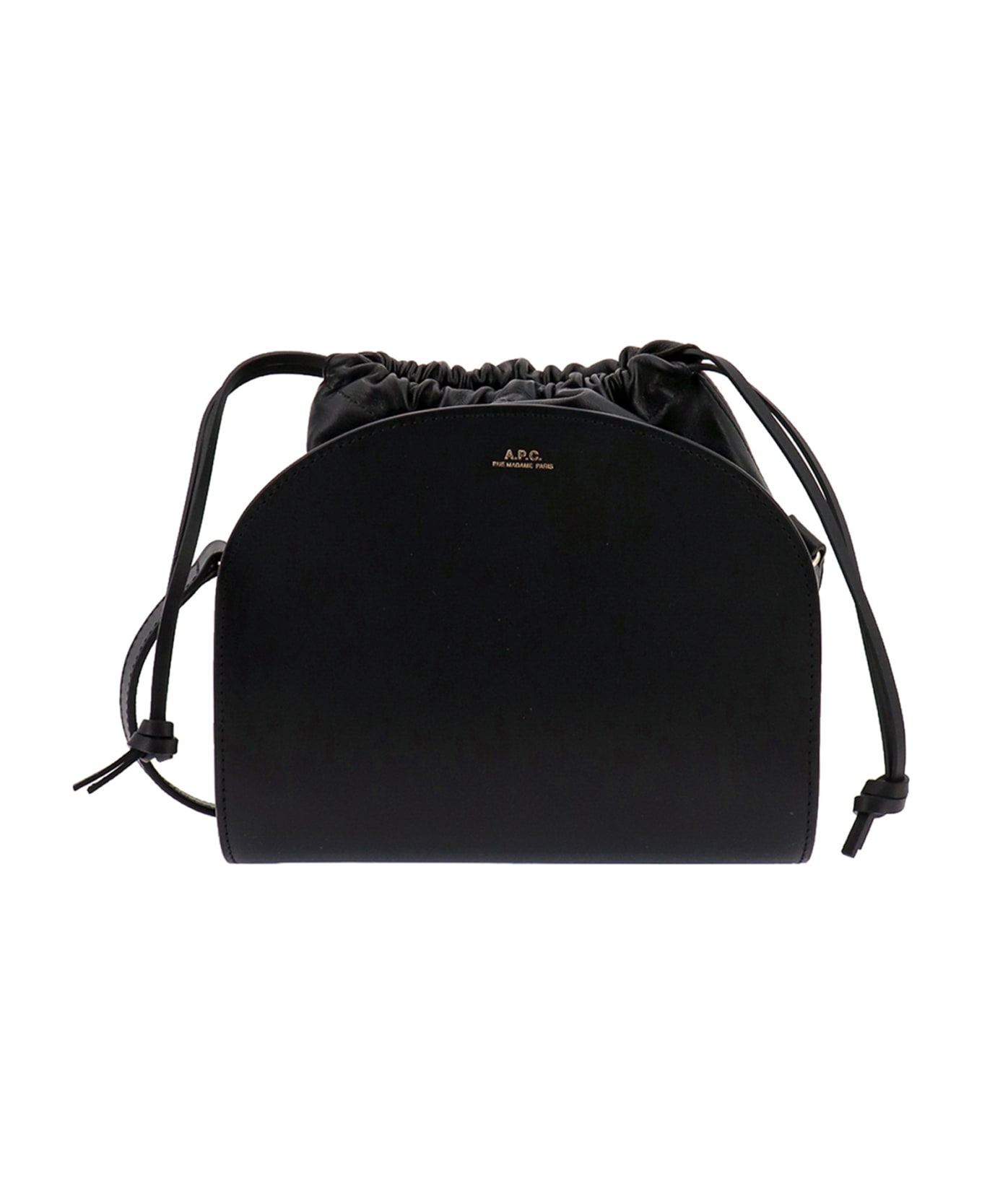 A.P.C. Demi Lune Shoulder Bag - Lzz Black