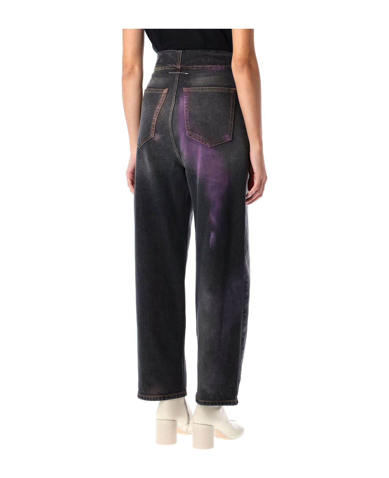 MM6 Maison Margiela Painted Denim - BLACK