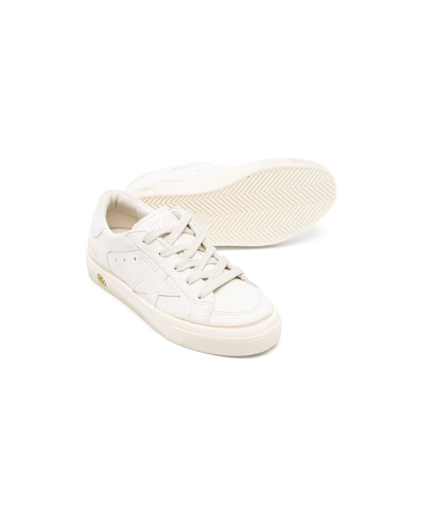 Golden Goose May Nappa Upper Suede Star And Heel - Optic White シューズ