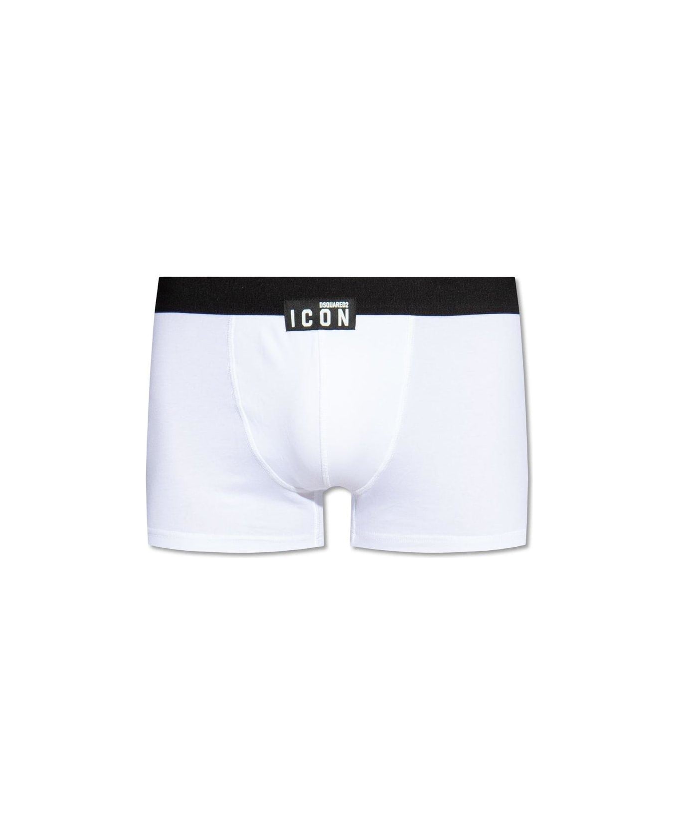Dsquared2 Logo Patch Boxers - White/black