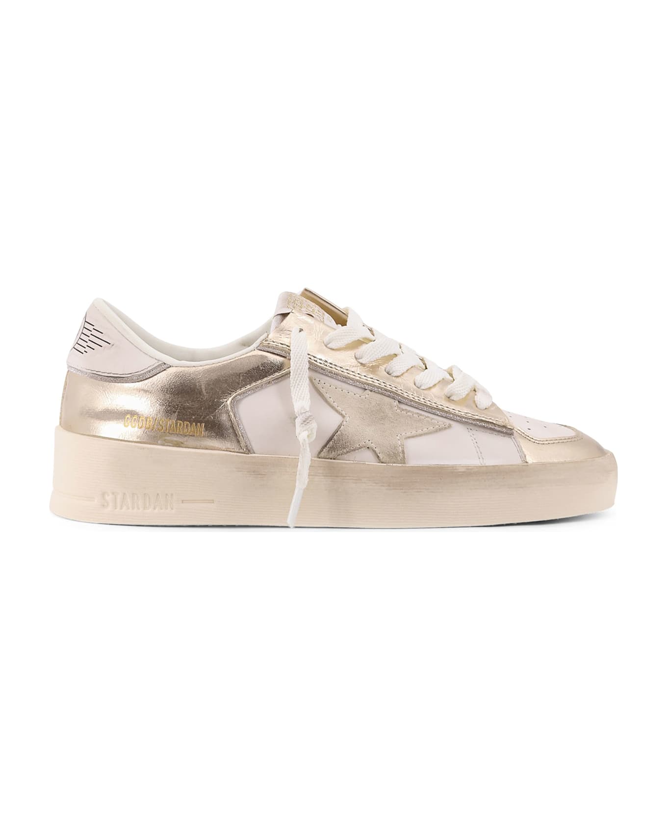 Golden Goose Stardan Leather Low-top Sneakers - STARDAN SUEDE AND LAMINATED LE