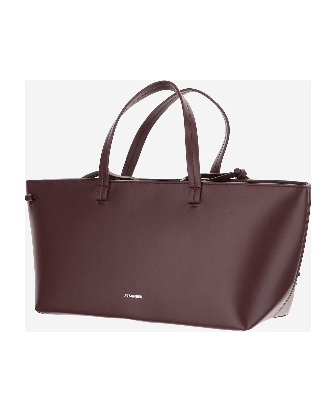 Jil Sander Small Bateau Tote Bag - Bordeaux