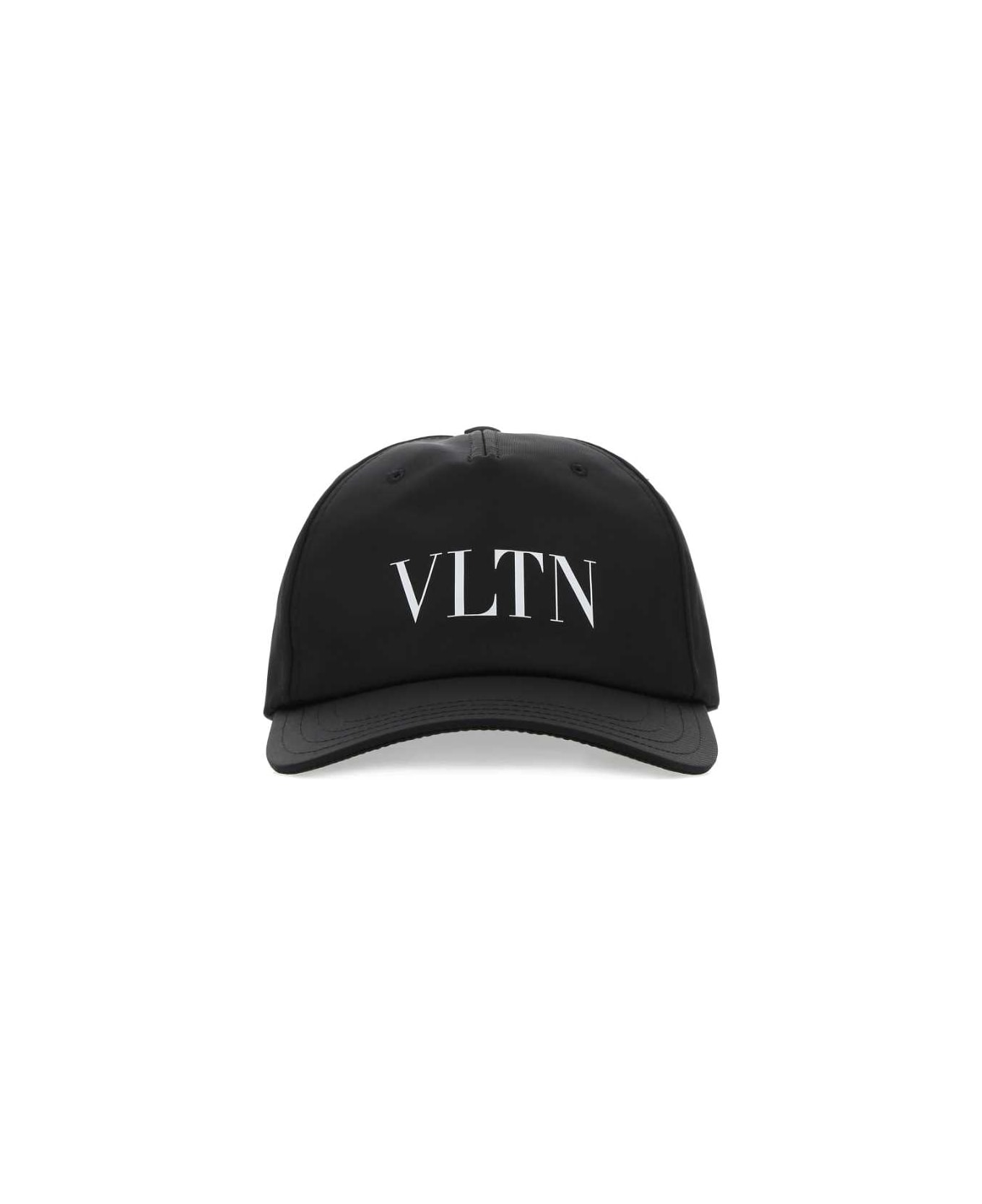 Valentino Garavani Black Nylon Baseball Cap - 0NI 帽子