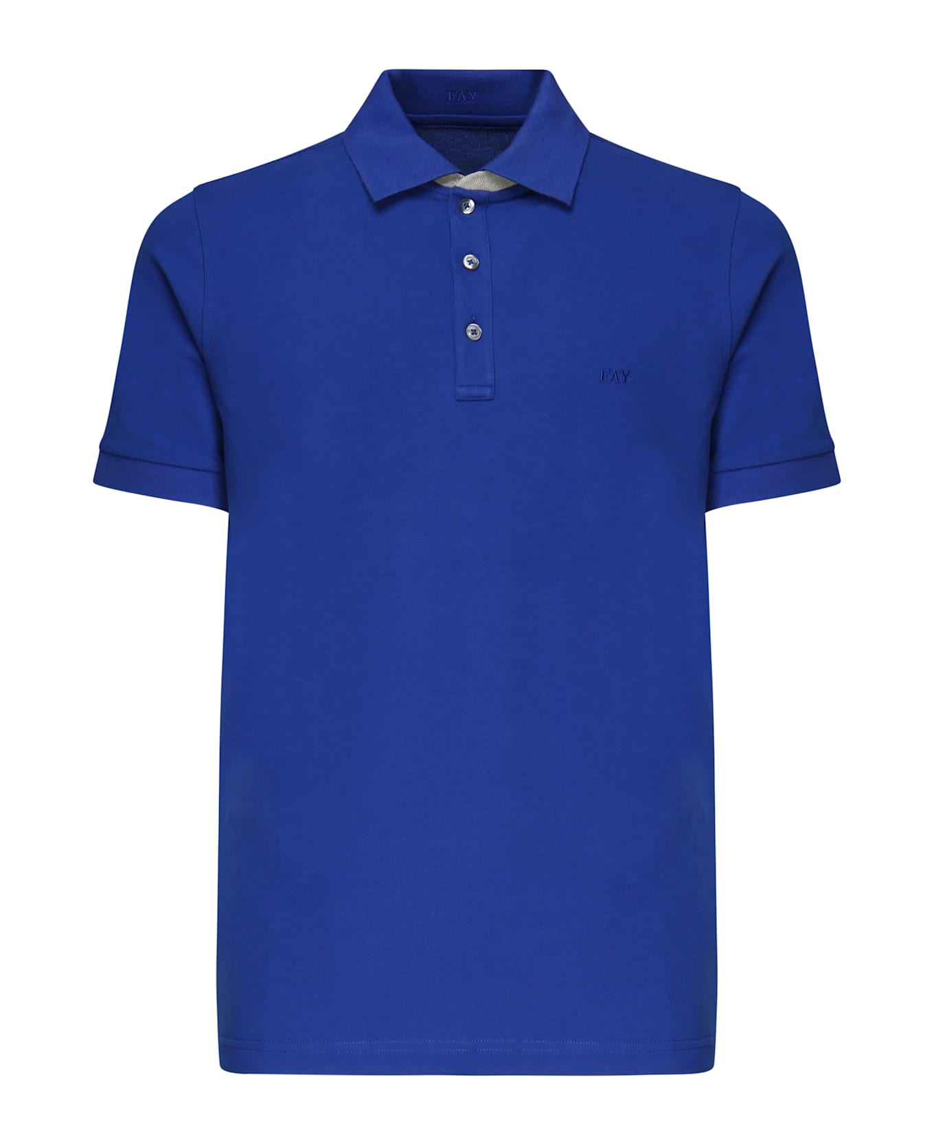 Fay Polo Shirt With Logo - Blue ポロシャツ