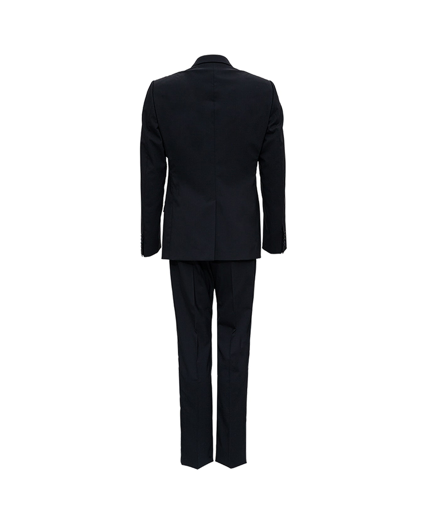 Dolce & Gabbana Black Wool Tailored Suit - Black