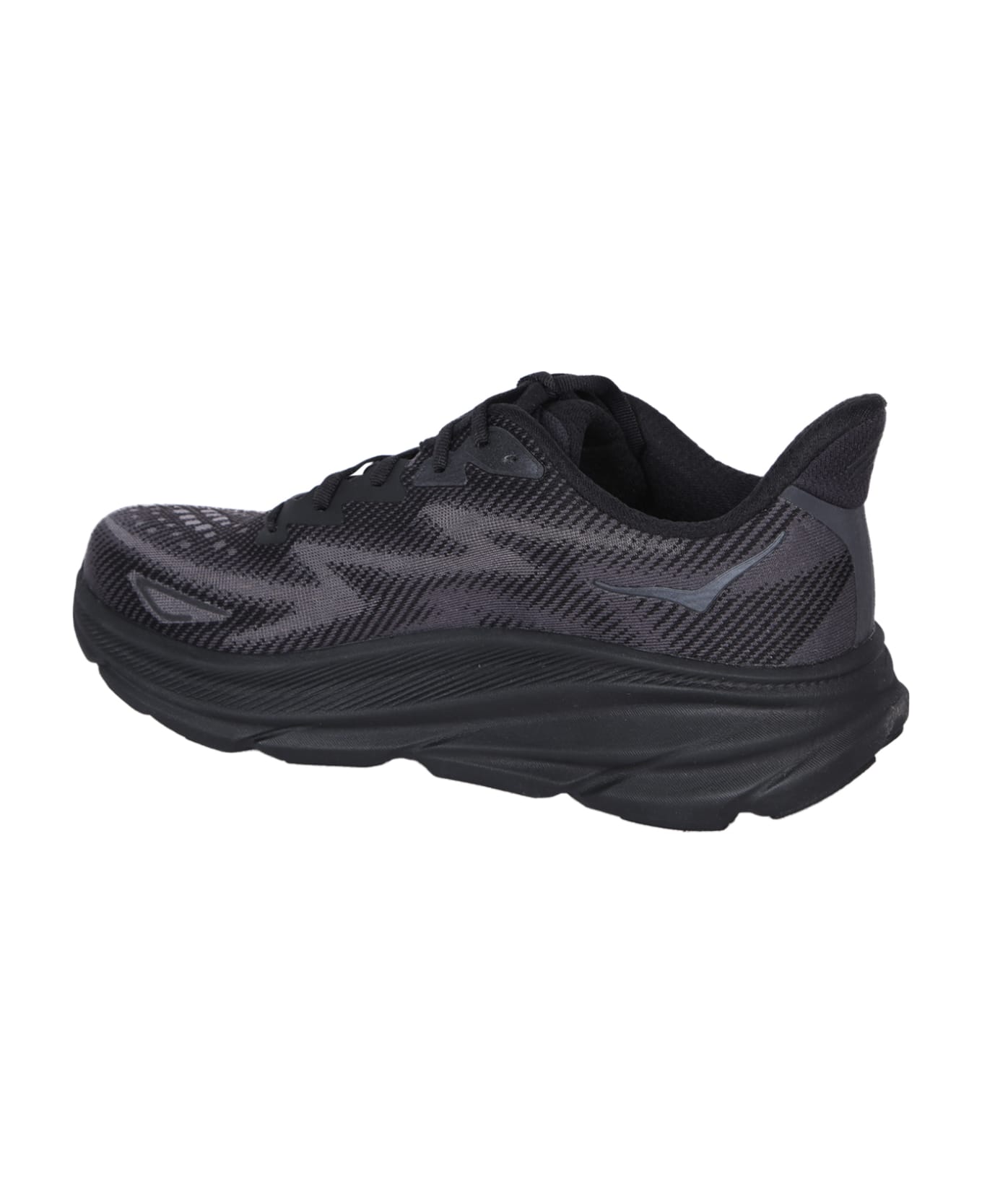 Hoka One One Clifton 9 Black Sneakers - Black