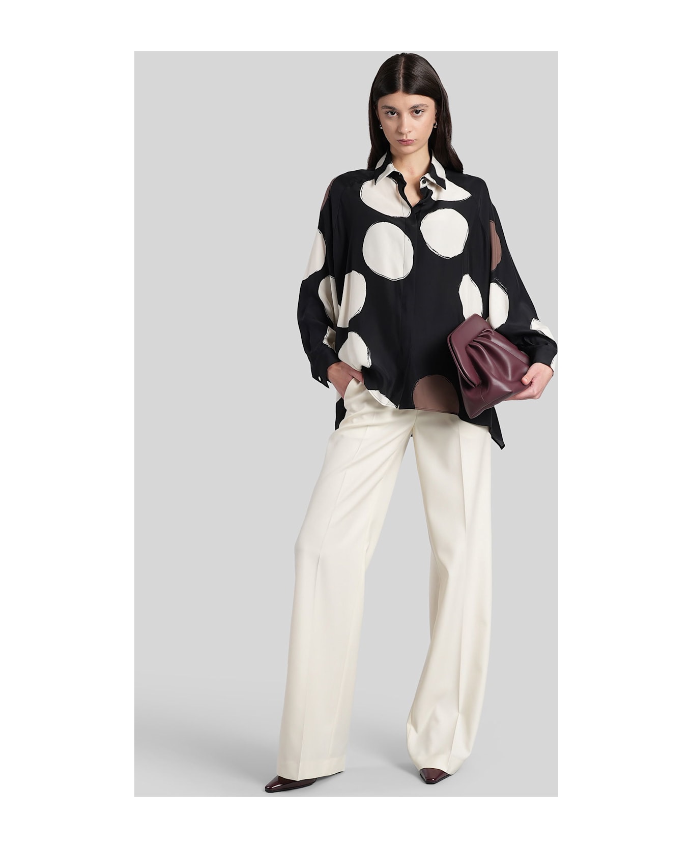 Gianluca Capannolo Mina Shirt Shirt In Black Silk - black