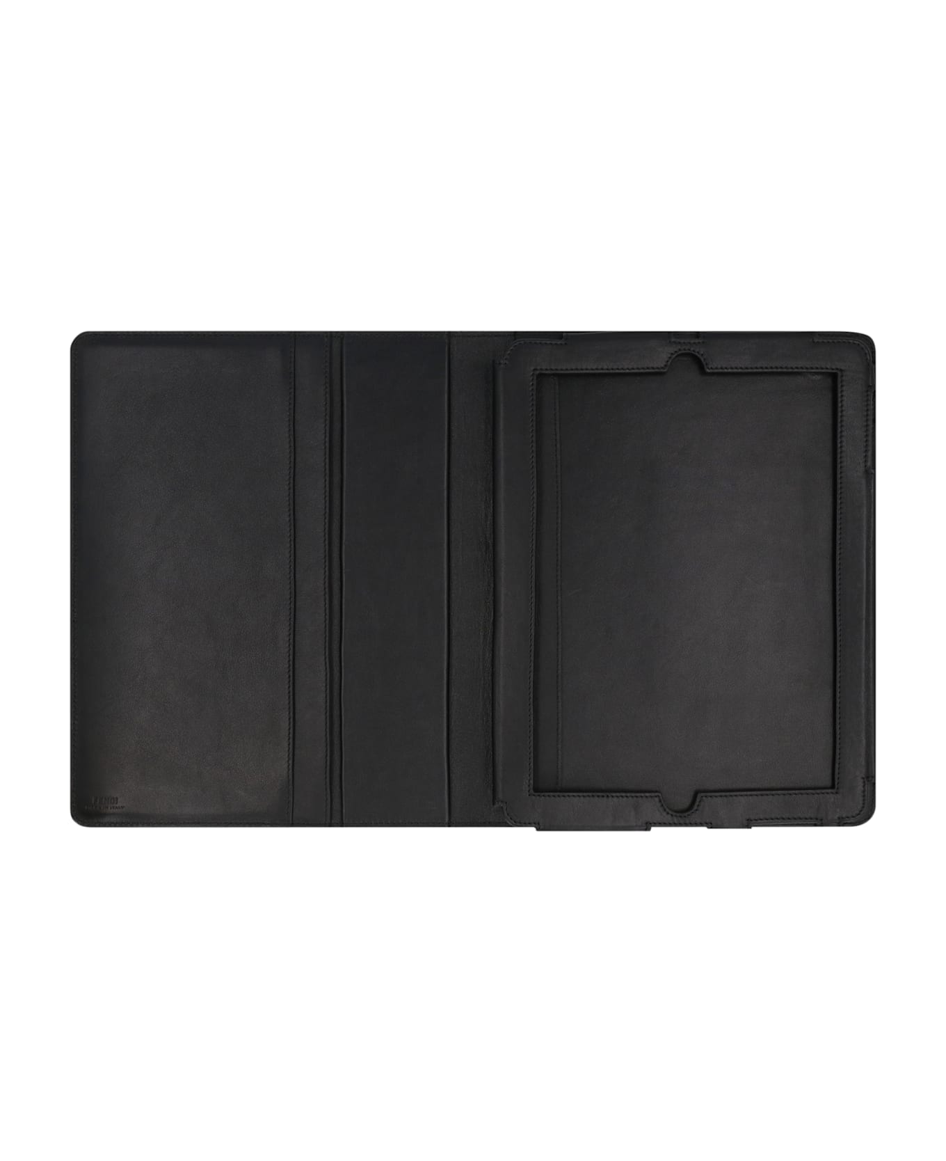 Fendi Leather Ipad Cover - black