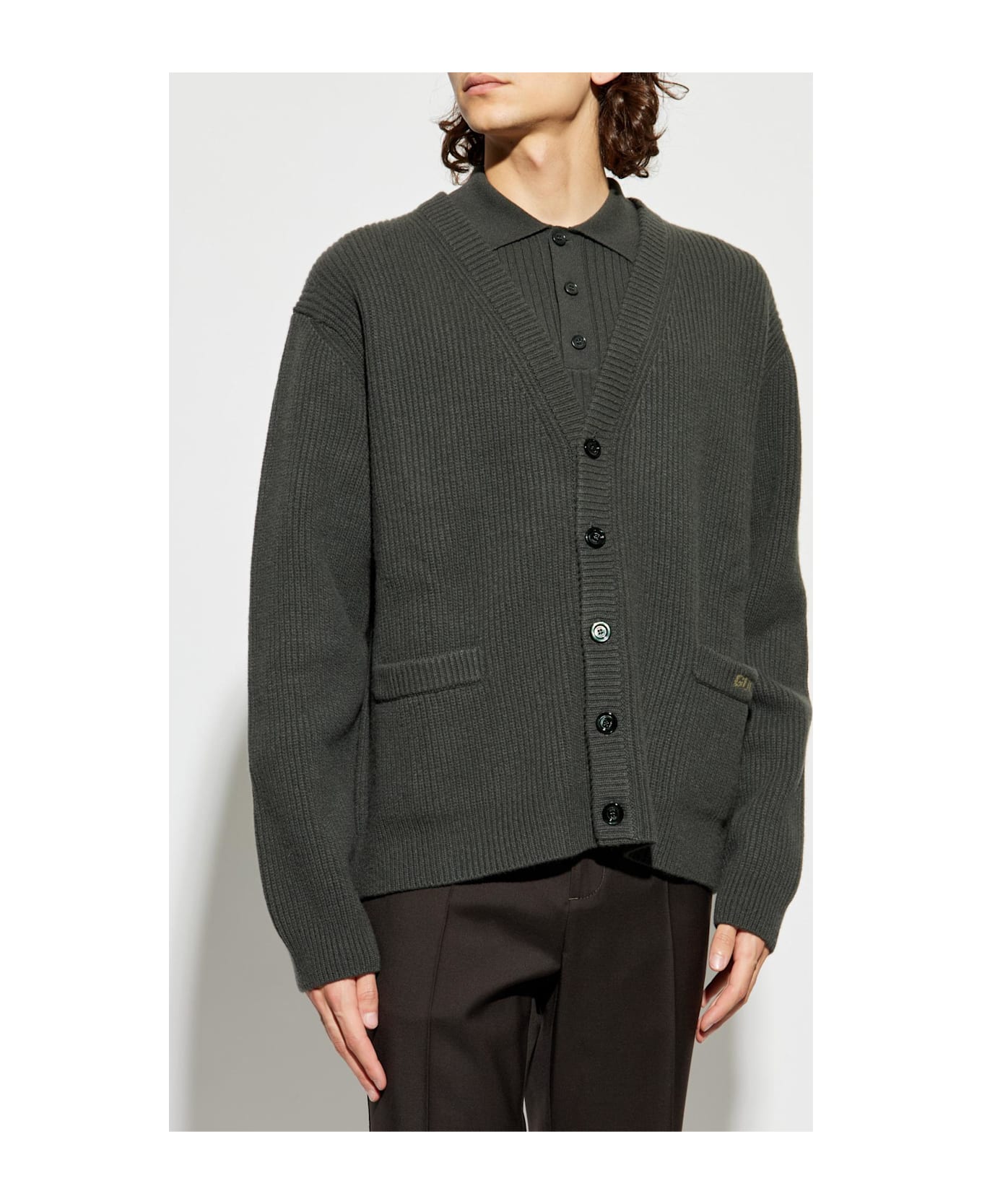 Gucci Cardigan With Pockets - Forest Green