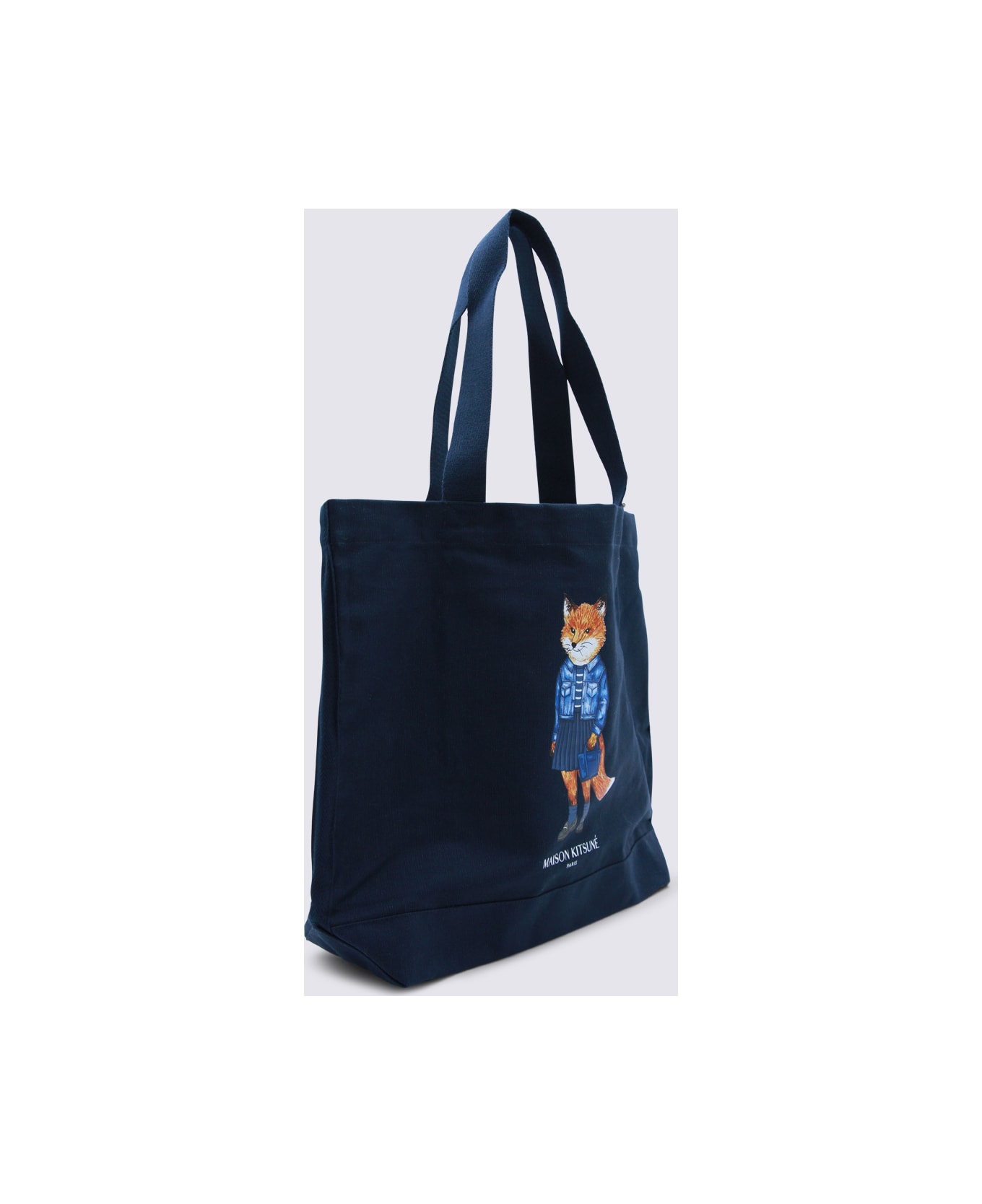 Maison Kitsuné Navy Cotton Tote - CLASSIC NAVY